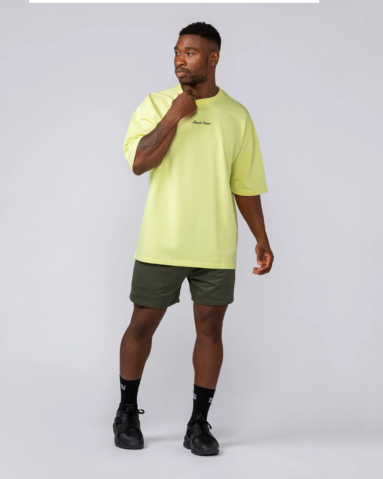 Loopback Oversized Tee - Pale Limeade - Image 6