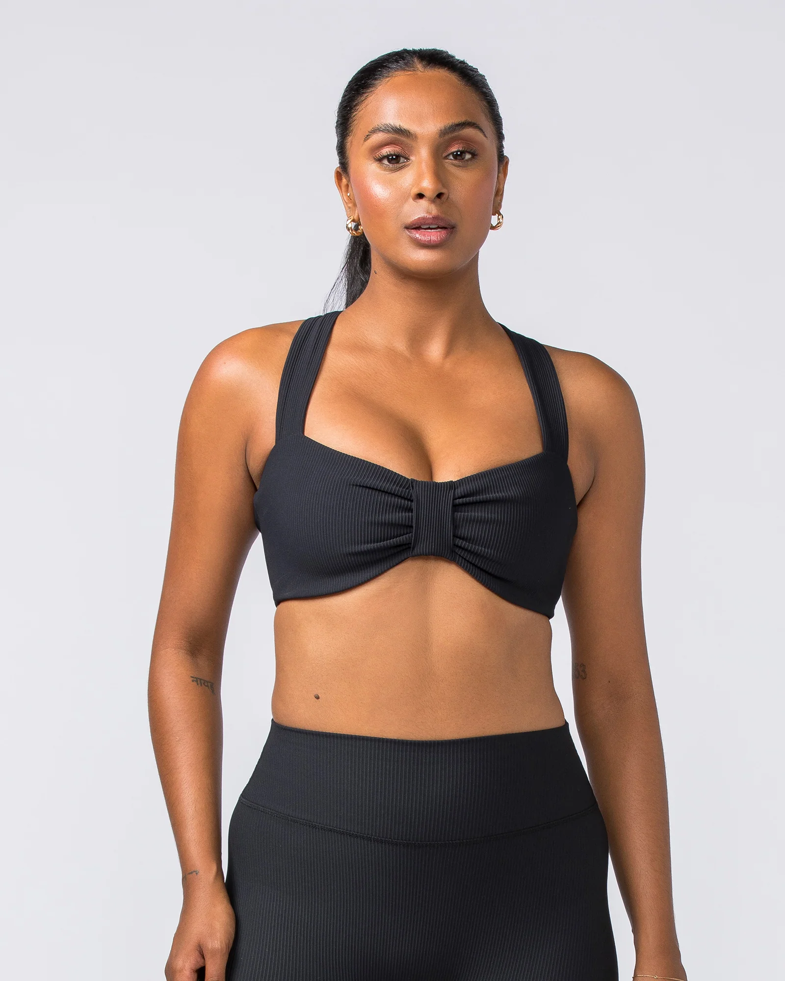Lush Rib Bralette - Black - Image 2