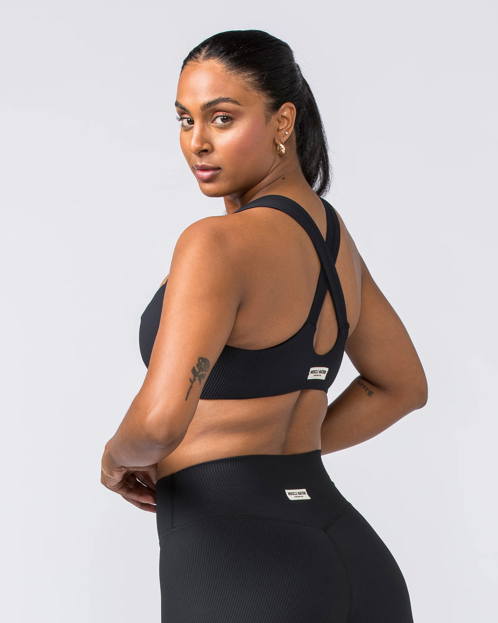 Lush Rib Bralette - Black - Image 4