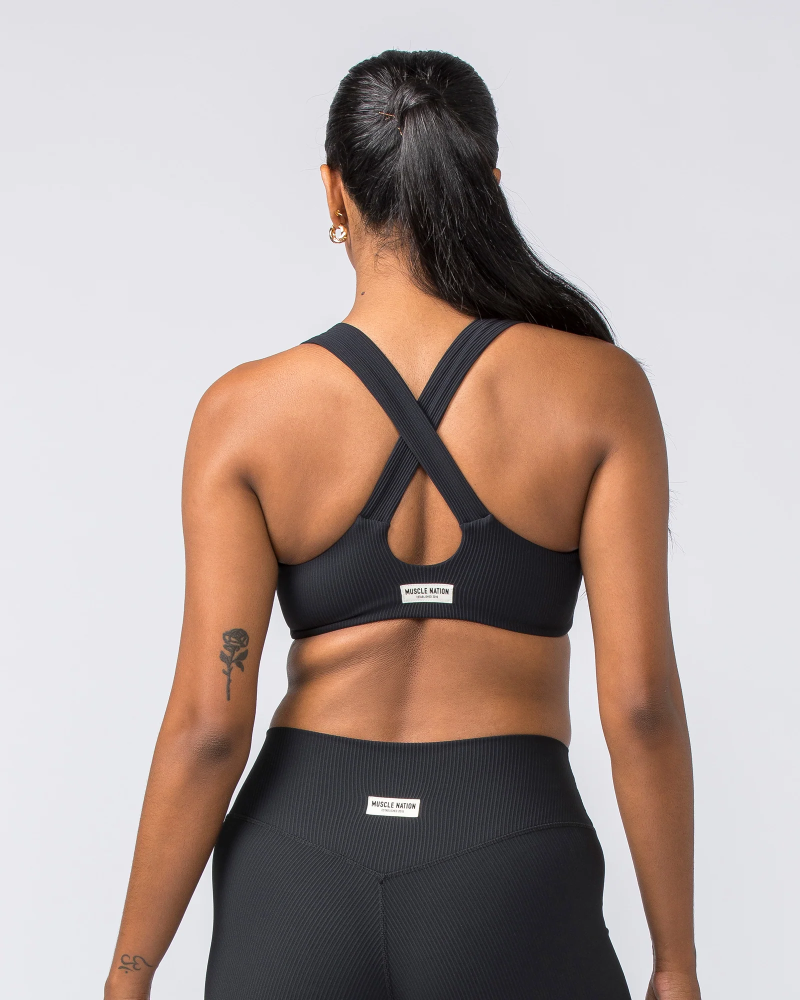 Lush Rib Bralette - Black - Image 5