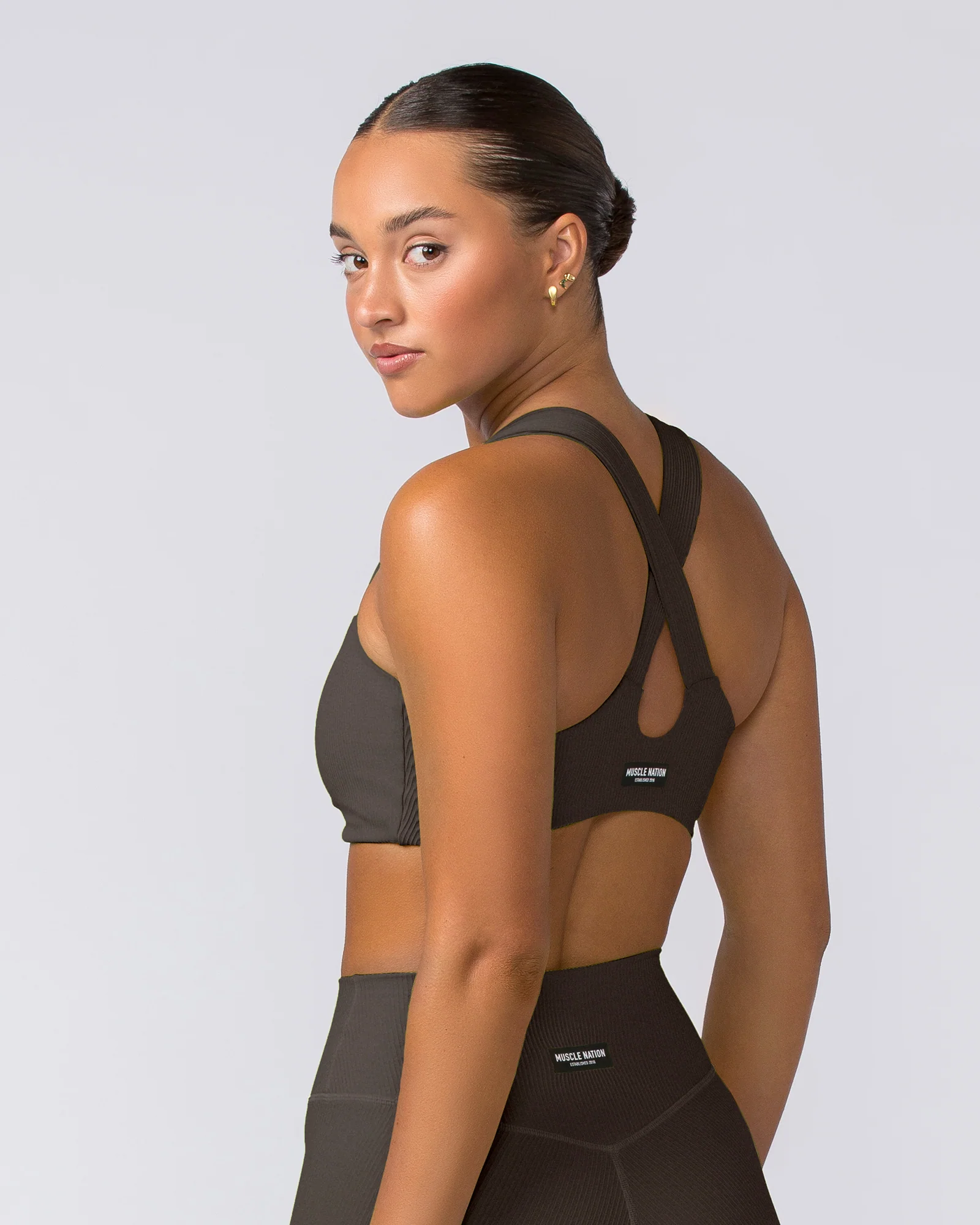 Lush Rib Bralette - Deep Brown - Image 4