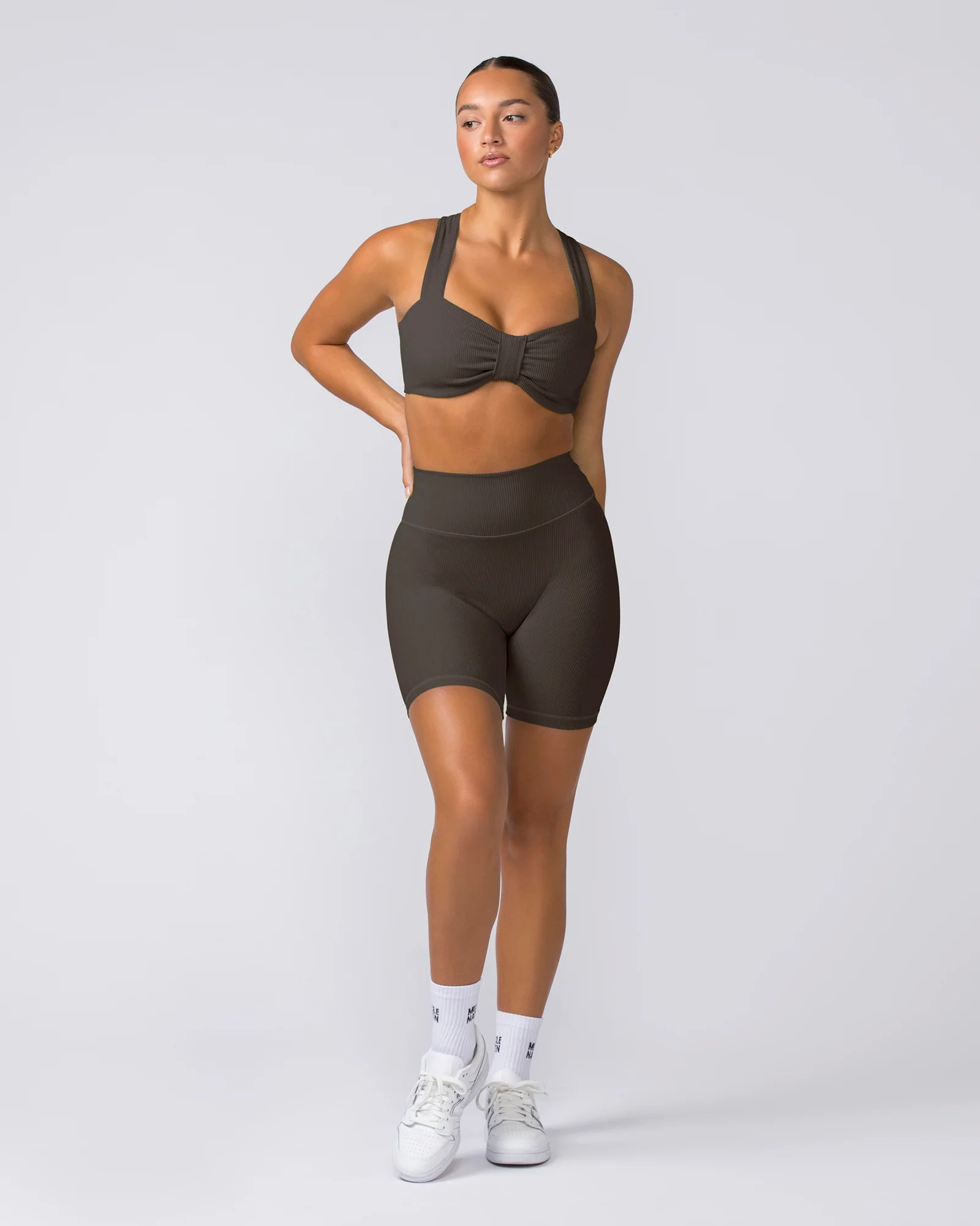 Lush Rib Bralette - Deep Brown - Image 6