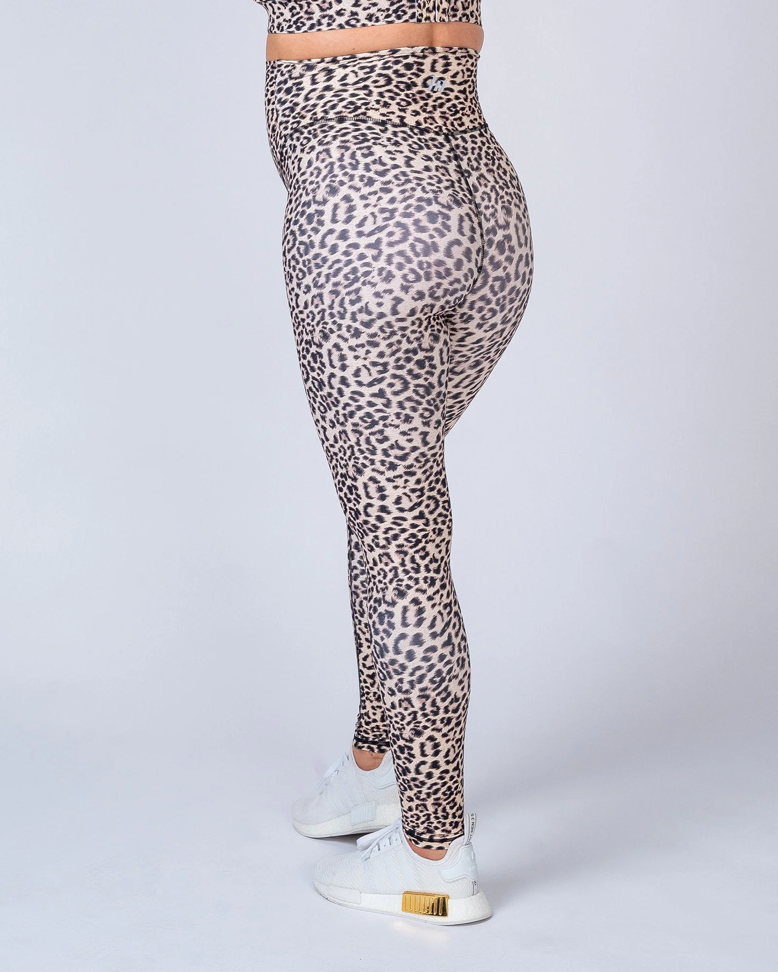 Maternity Leggings - Yellow Leopard - Image 5