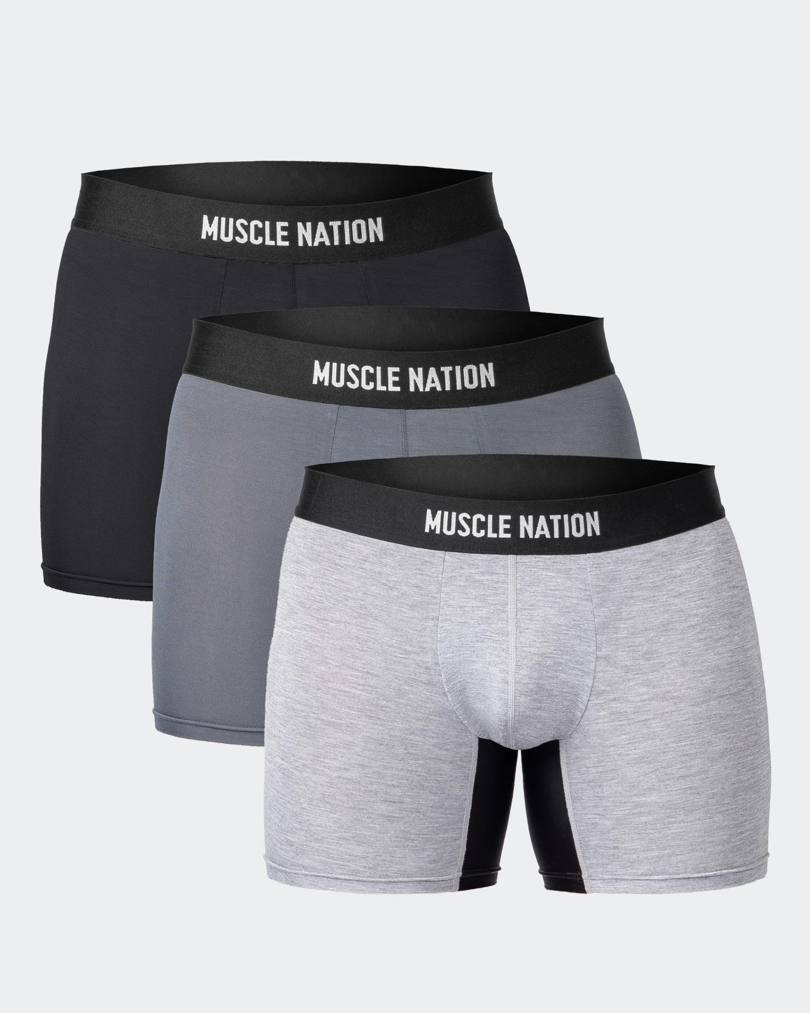 Mens Boxer Briefs - Black Multi