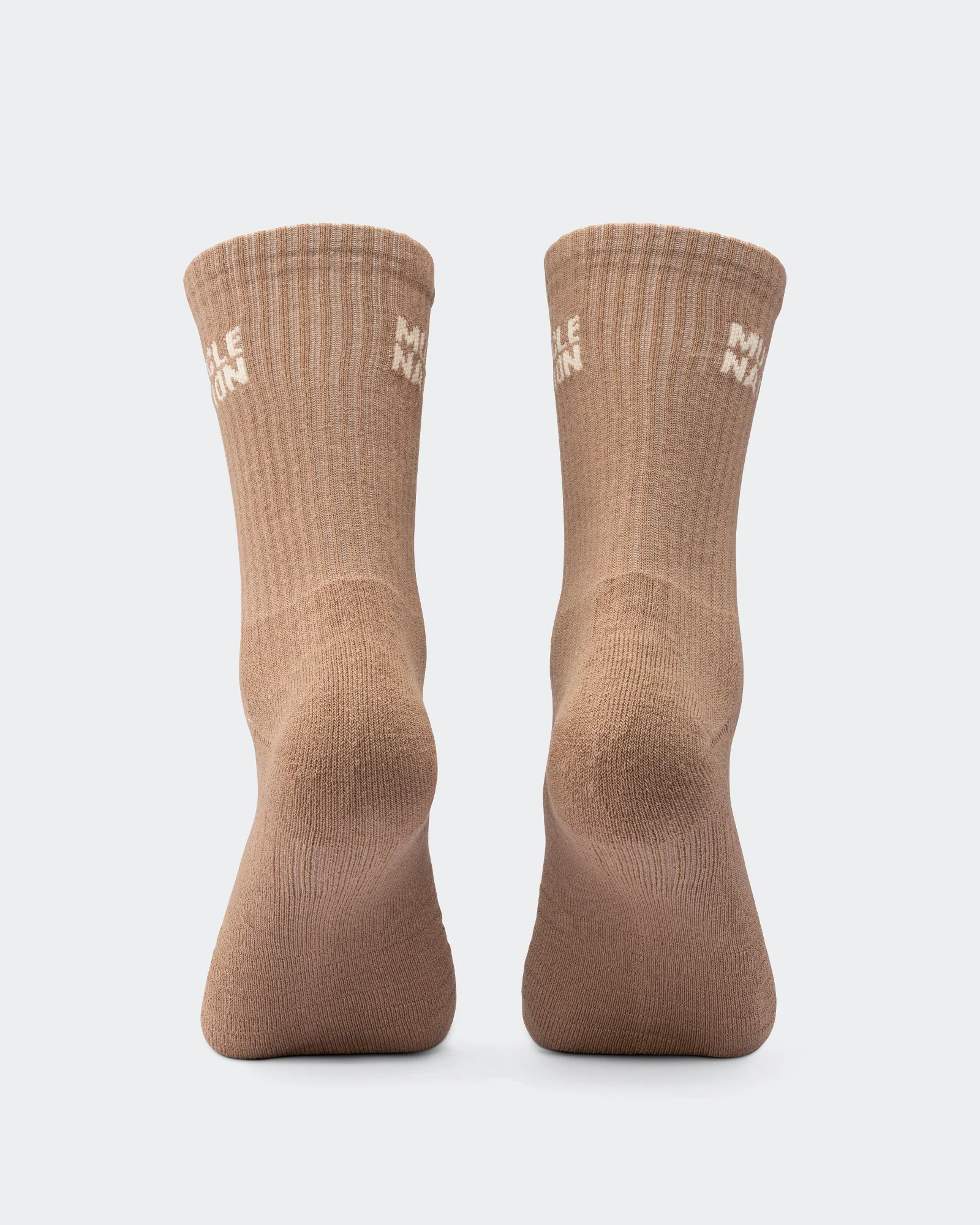 Mens Essential Crew Socks (3x Pack) - Cream / Eggshell / Evergreen - Image 2