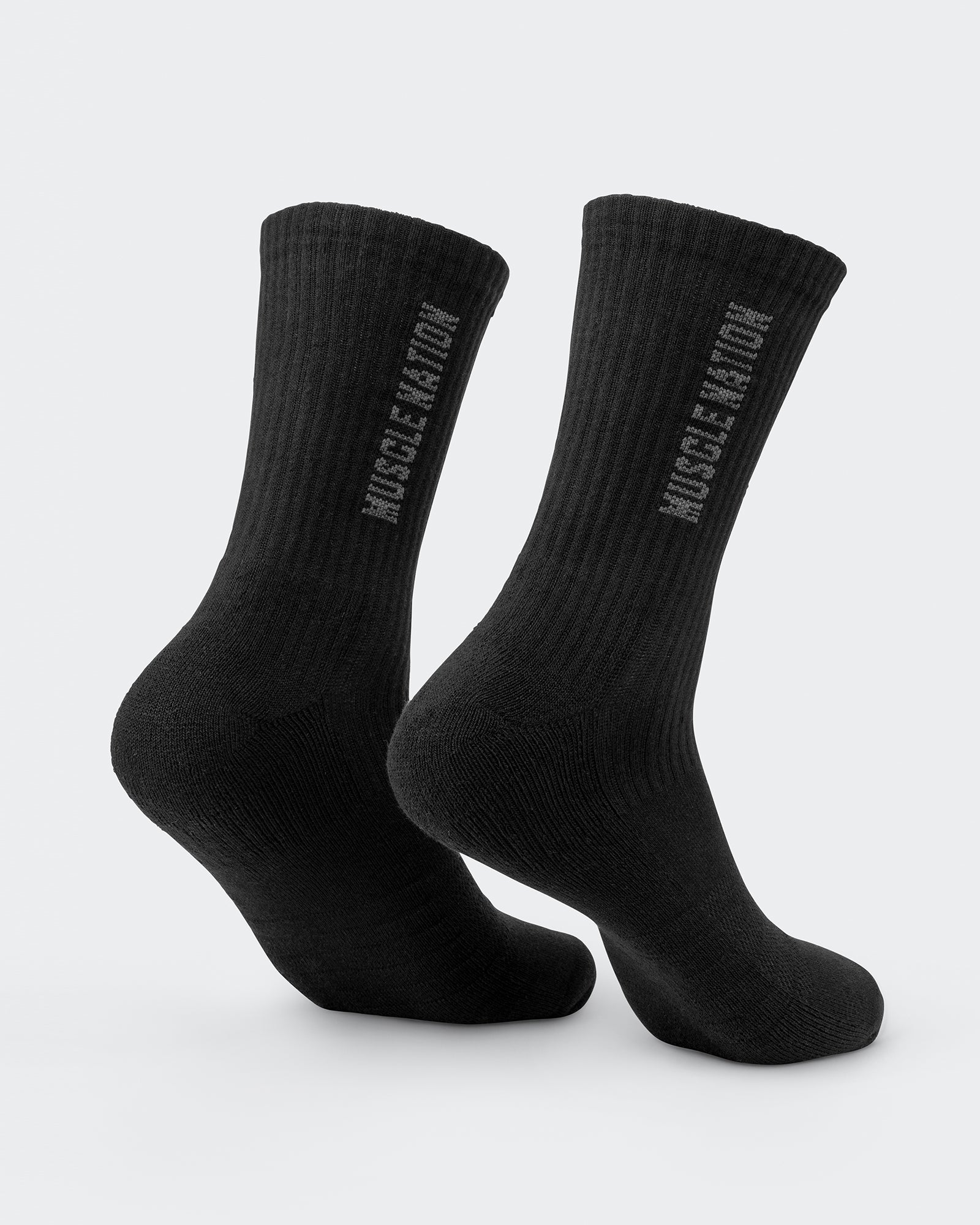 Mens Linear Crew Sock (2x Pack) - Black - Image 5
