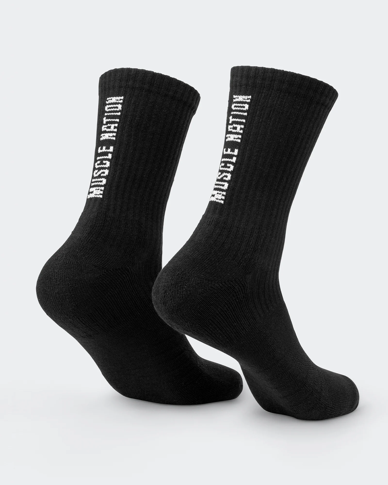 Mens Trainer Crew Sock (2x Pack) - Black - Image 4