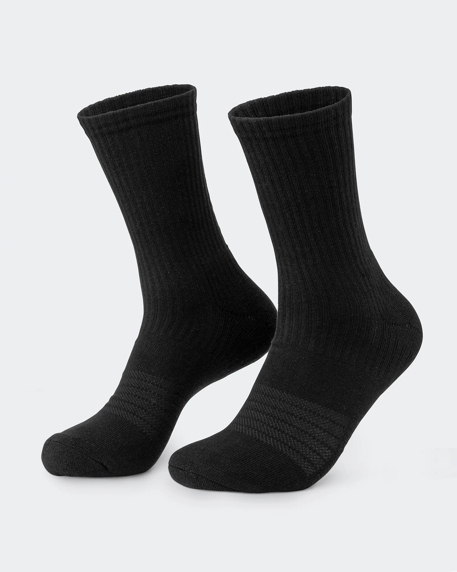 Mens Trainer Crew Sock (2x Pack) - Black - Image 3