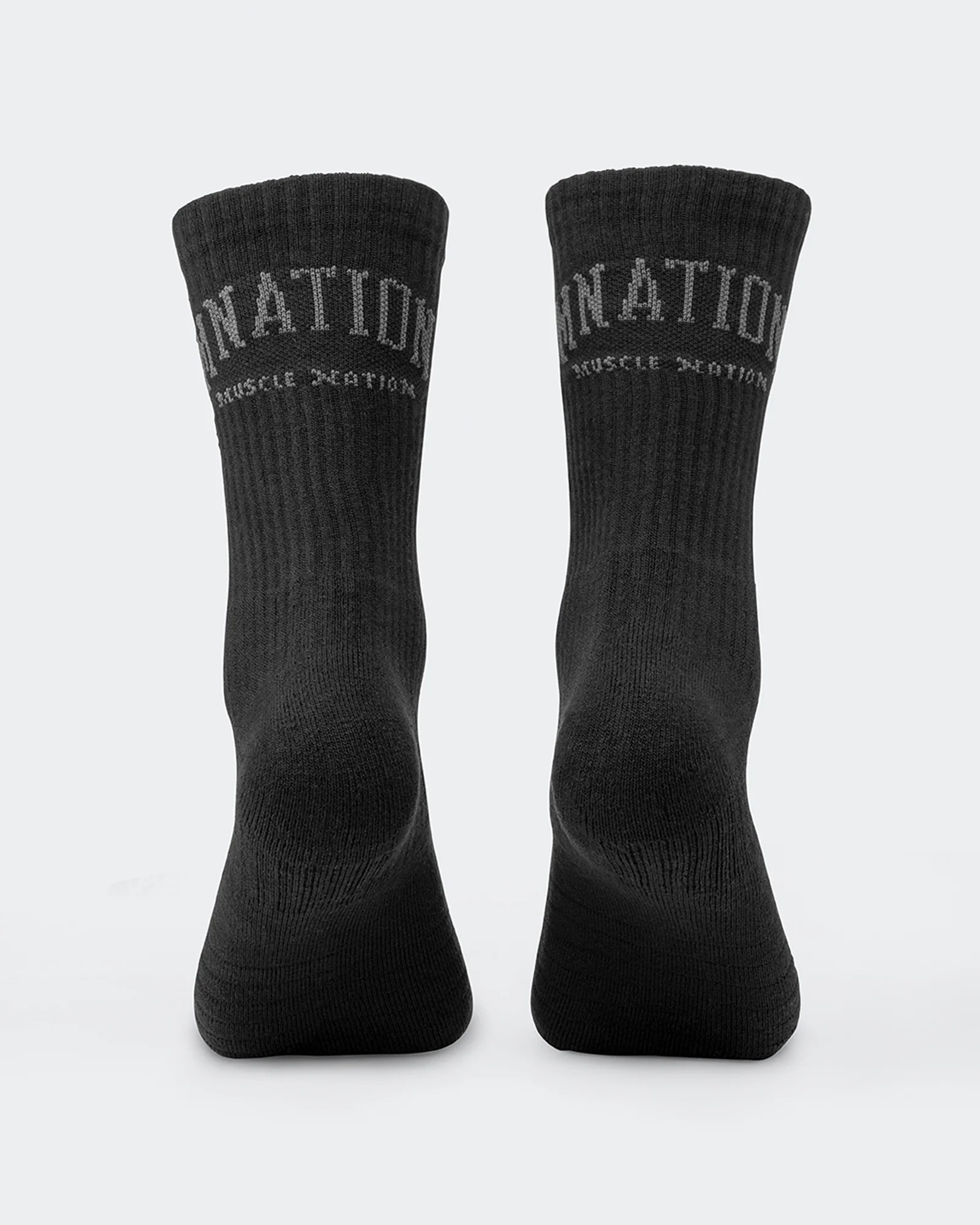 Mens Varsity Crew Sock (2x Pack) - Black - Image 5