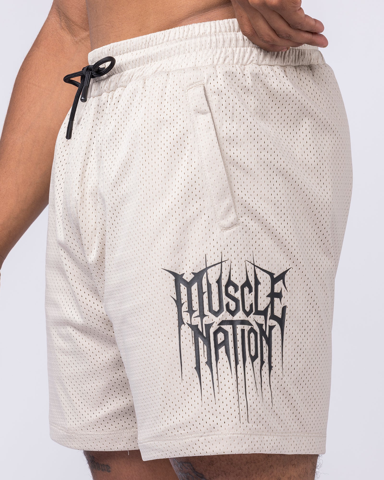 Metalcore Lay Up 5" Shorts - Cream