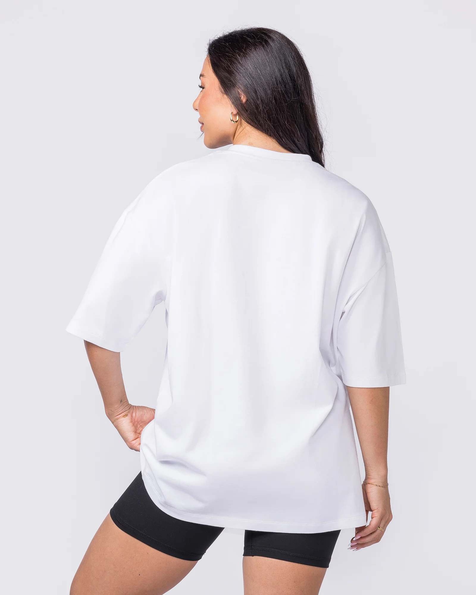 Metalcore Oversized Tee - White - Image 9
