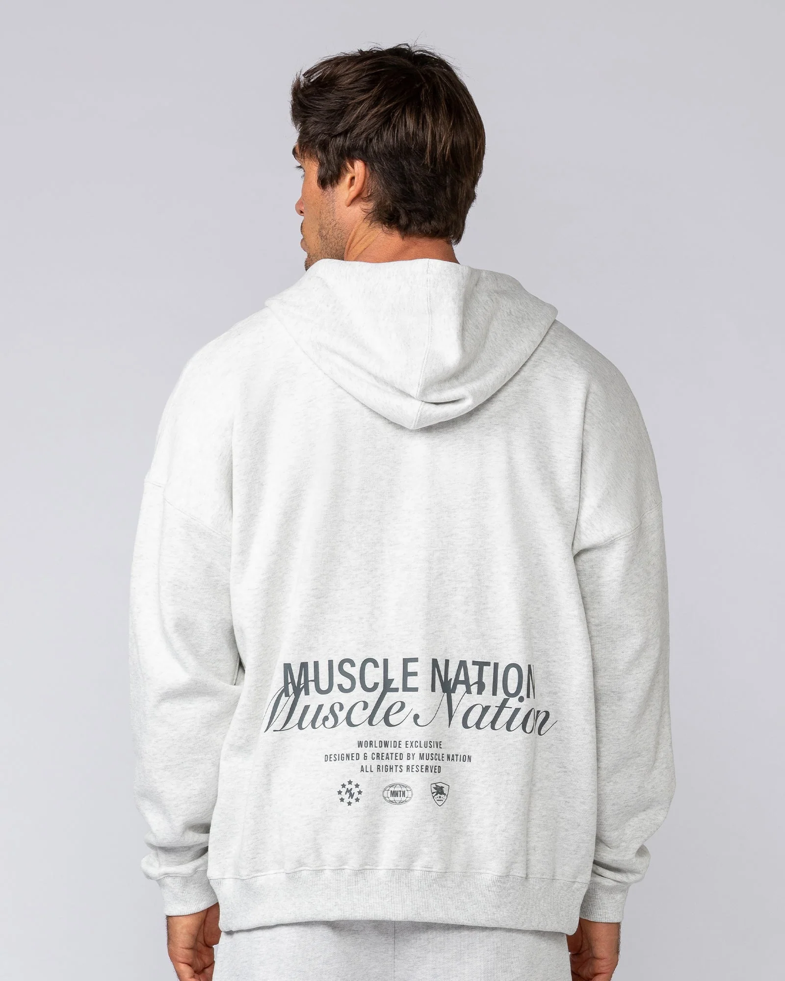 MN Classic Zip Through - Snow Grey Marl - Image 5