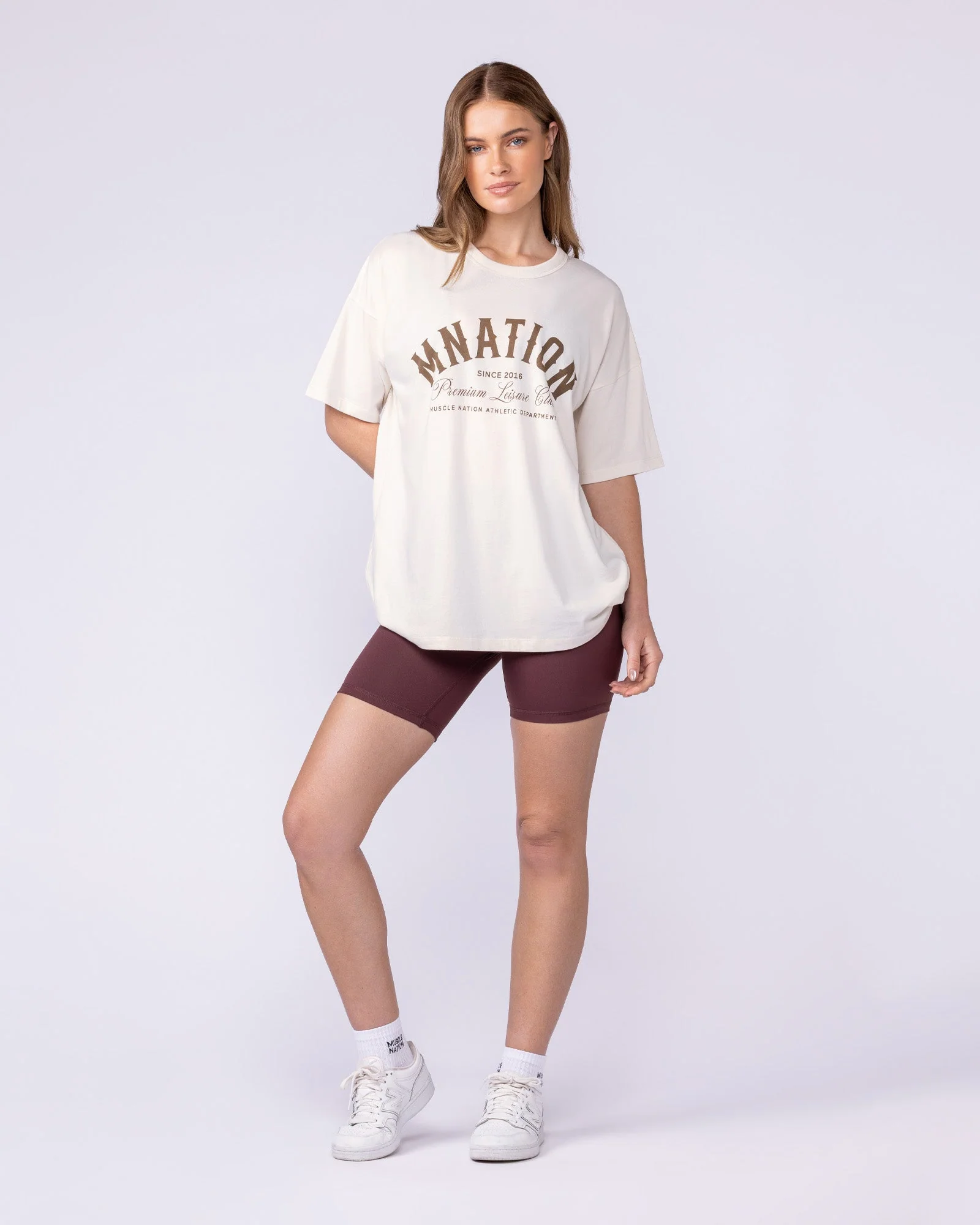 MN Saloon Oversized Tee - Travertine - Image 5