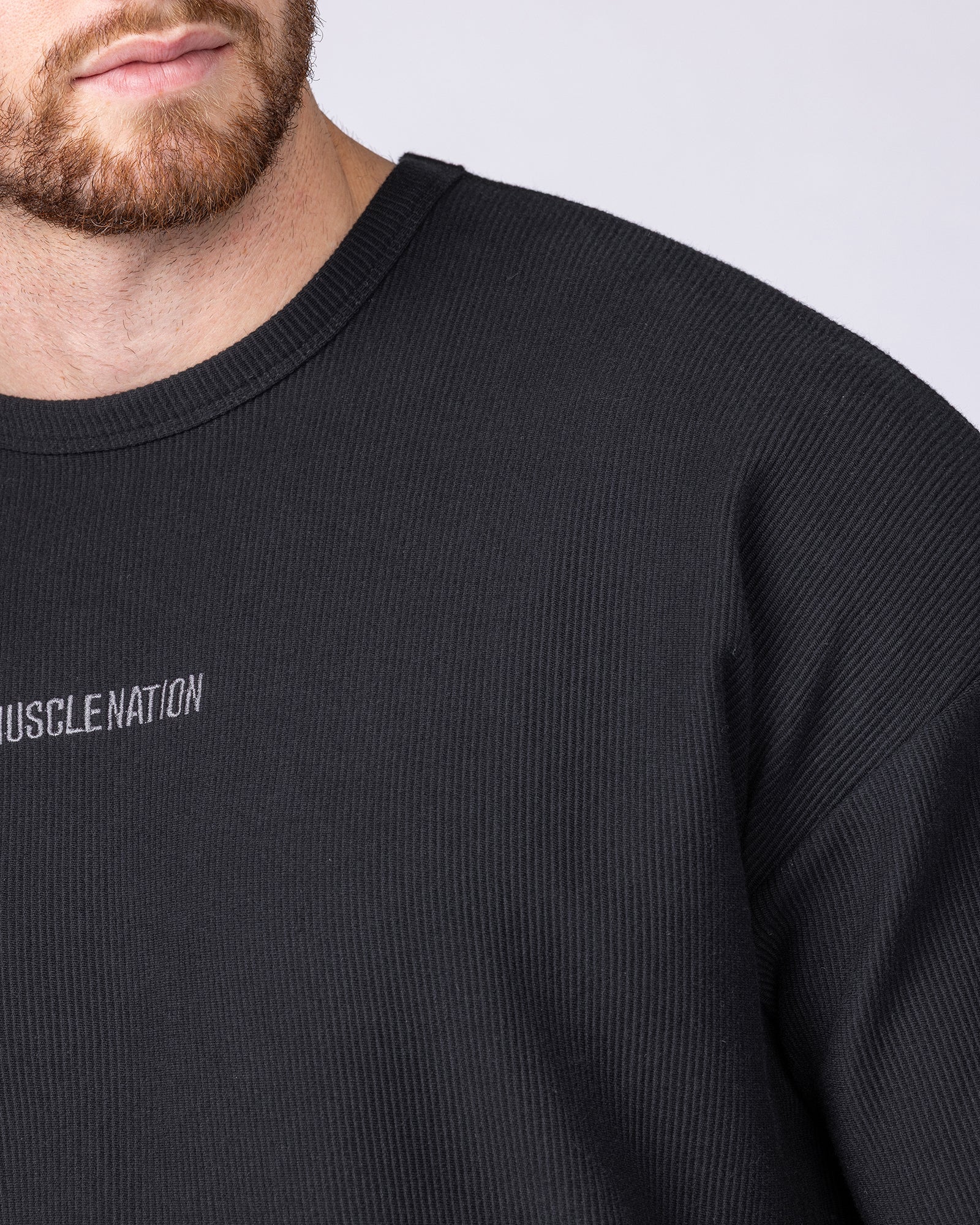 Oversized Jersey Tee - Black - Image 2