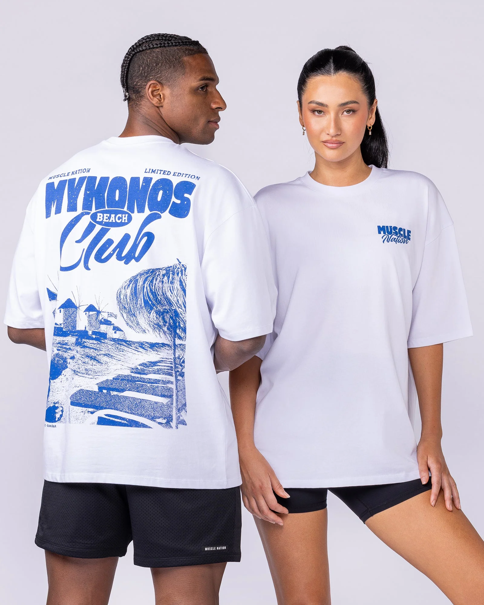 Mykonos Oversized Tee - White - Image 6
