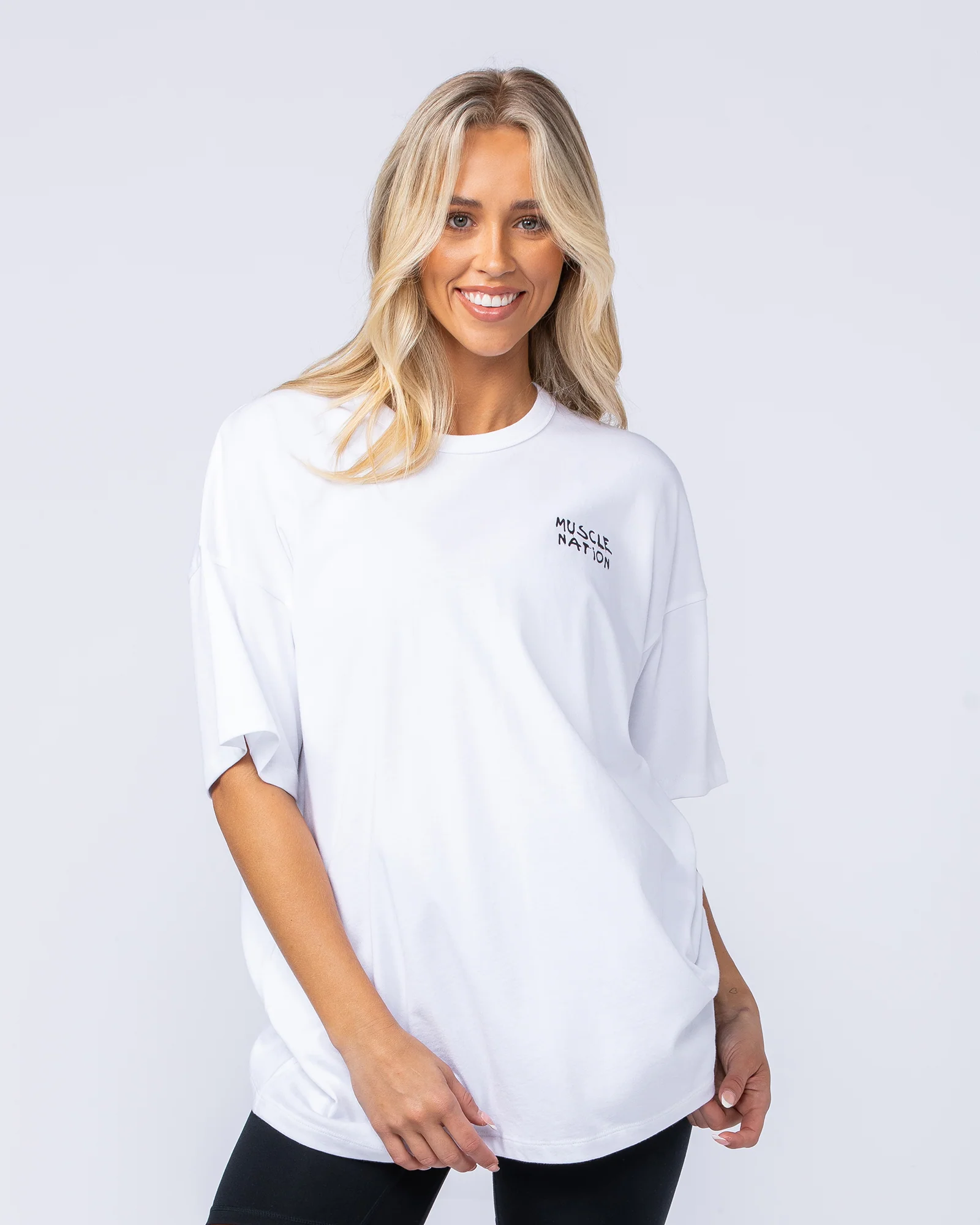 Need Money Oversized Tee - White - Image 2