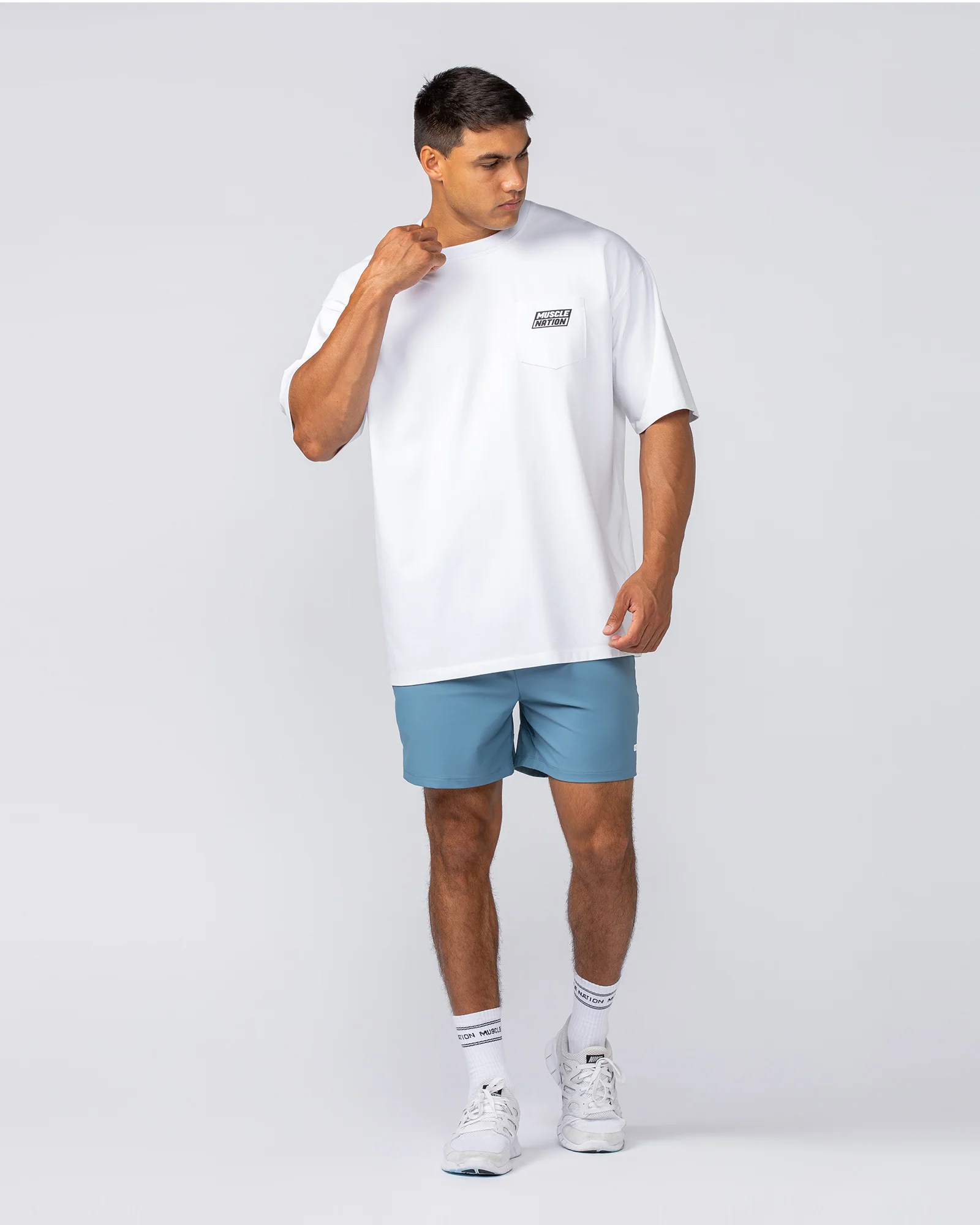 On Repeat Training 5" Shorts - Pale Thunder - Image 8