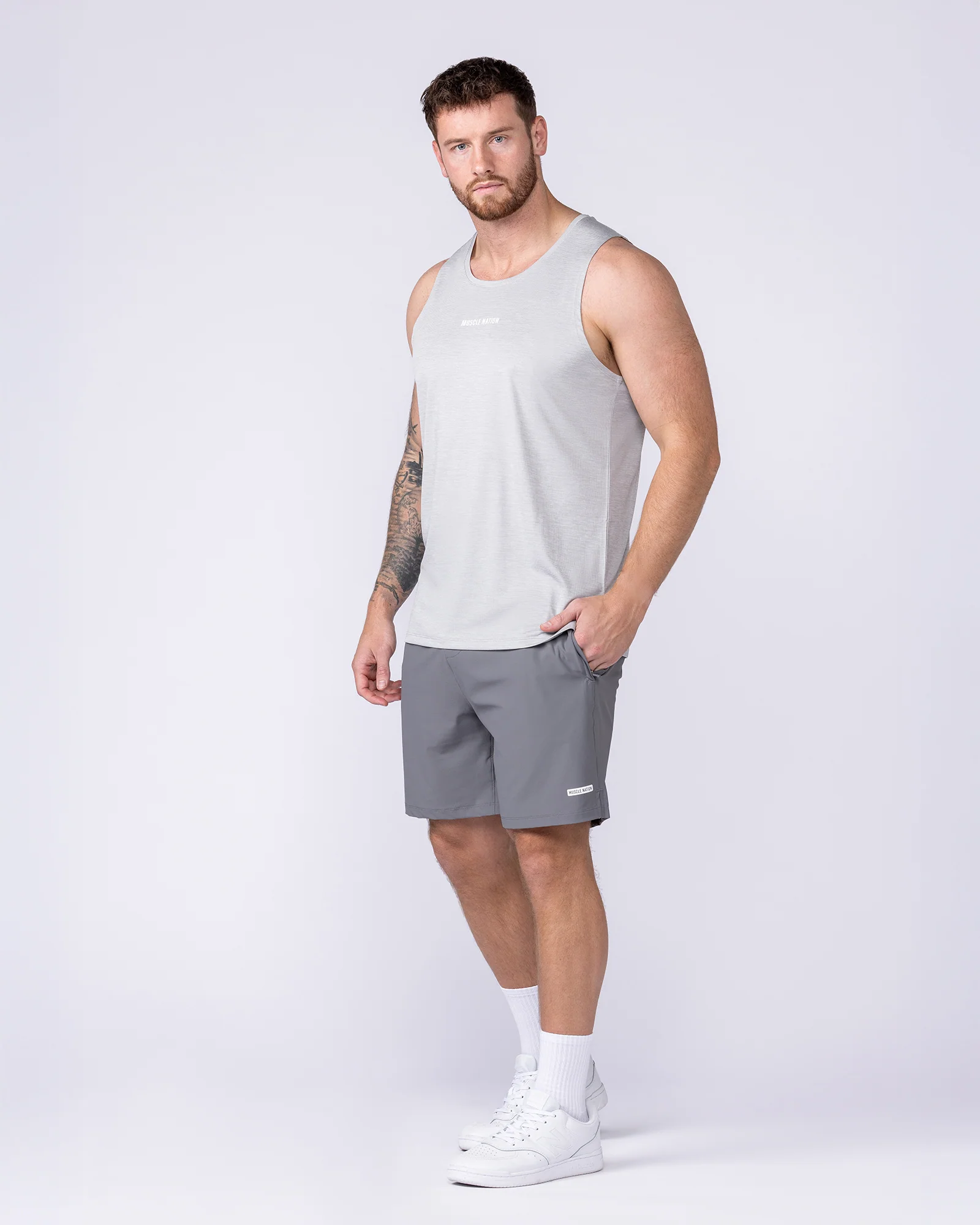 On Repeat Training 7" Shorts - Tornado - Image 7