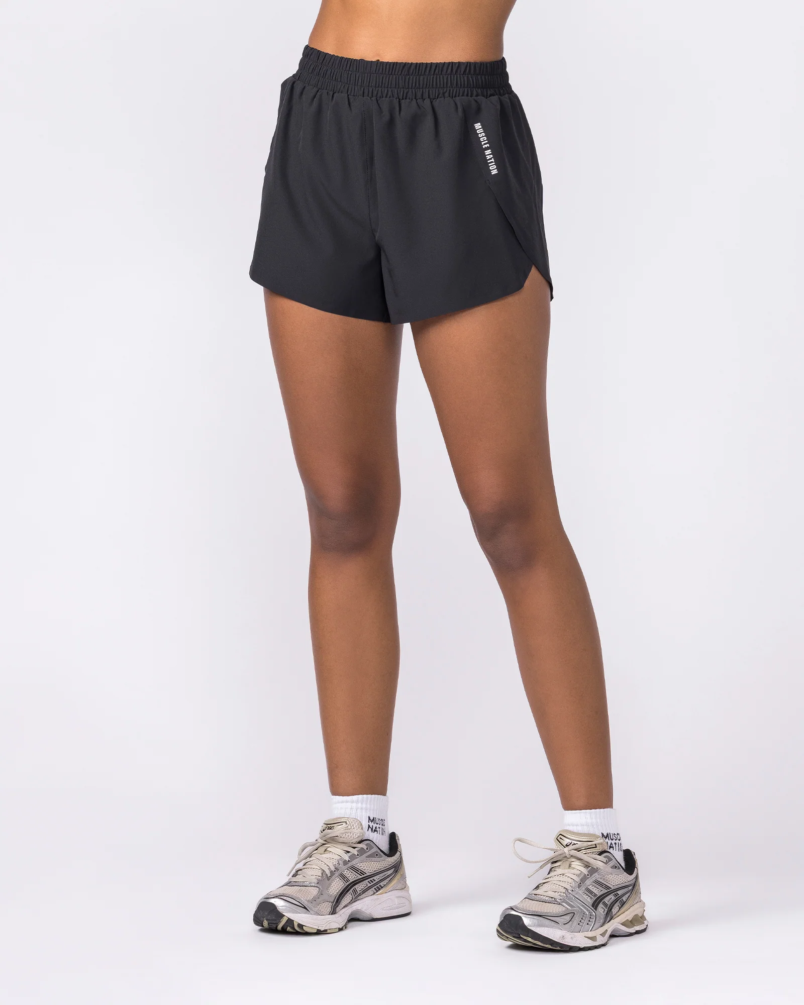 Pace High-Waisted Run Shorts - Black - Image 6