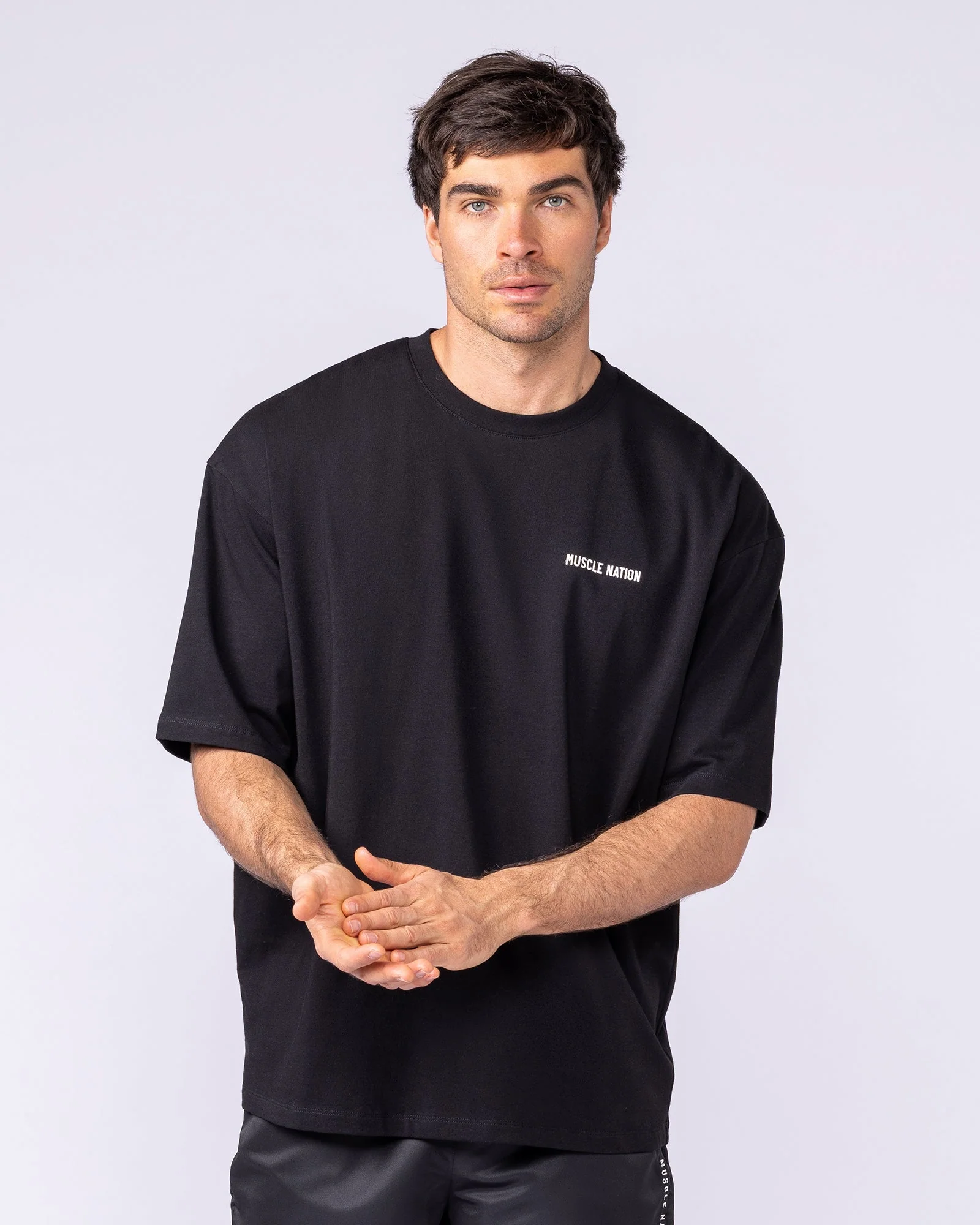 Pegasus Oversized Tee - Black - Image 2