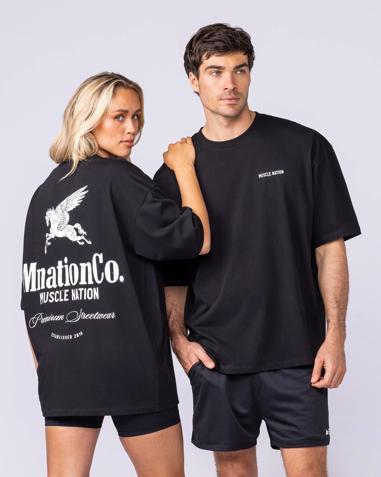 Pegasus Oversized Tee - Black - Image 7