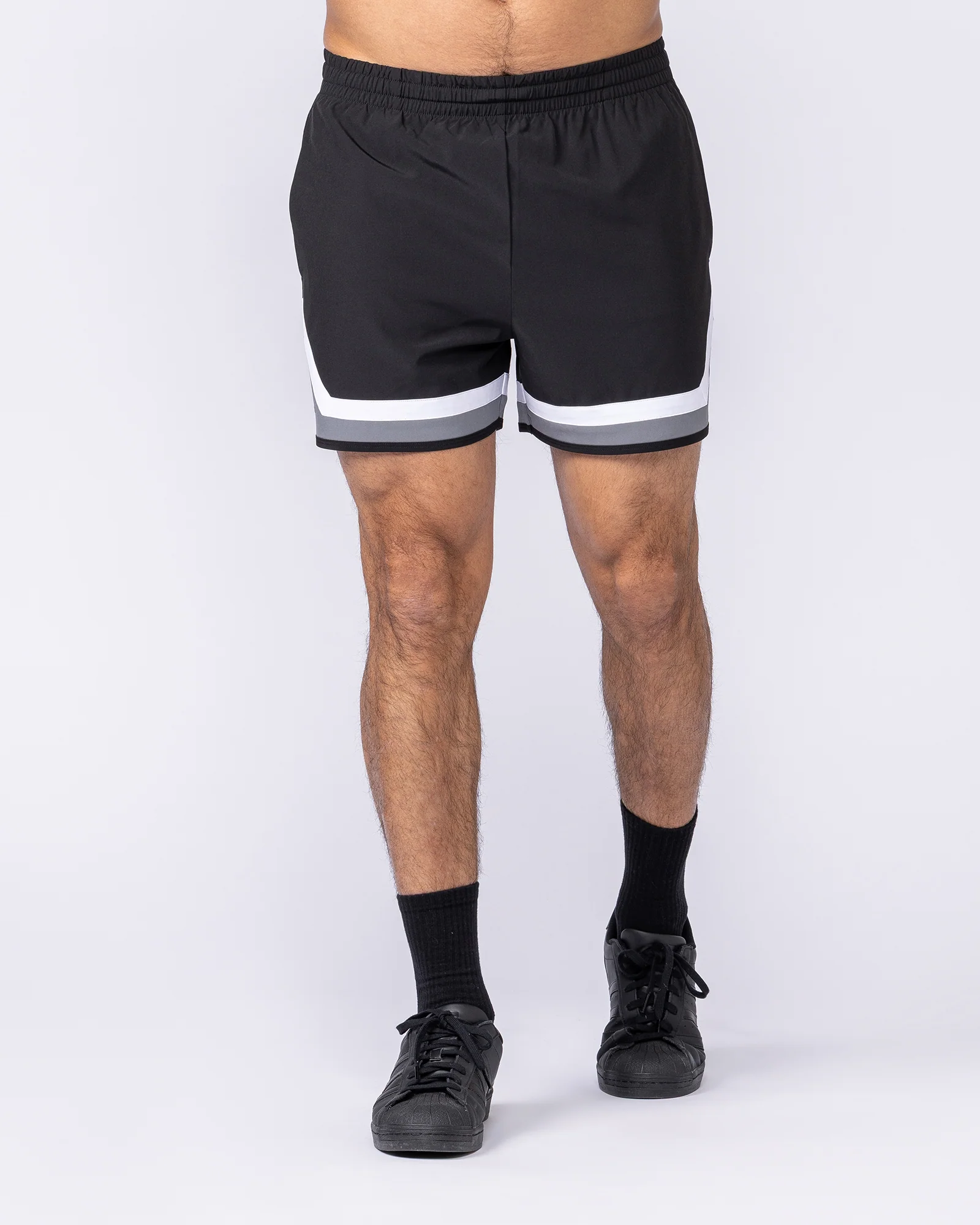 Player 4" Active Shorts - Black / Tornado - Image 3