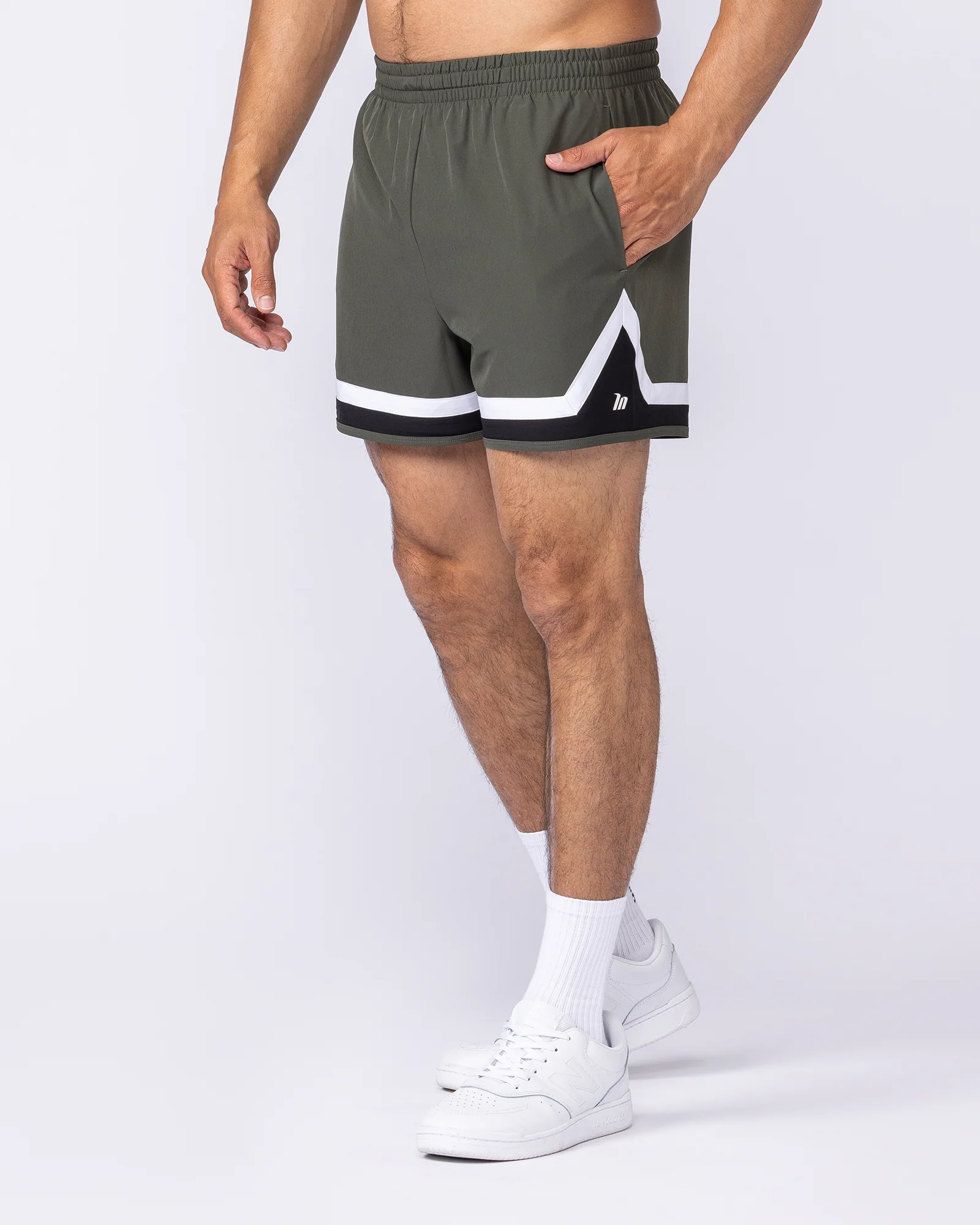 Player 4" Active Shorts - Dark Khaki - Image 2