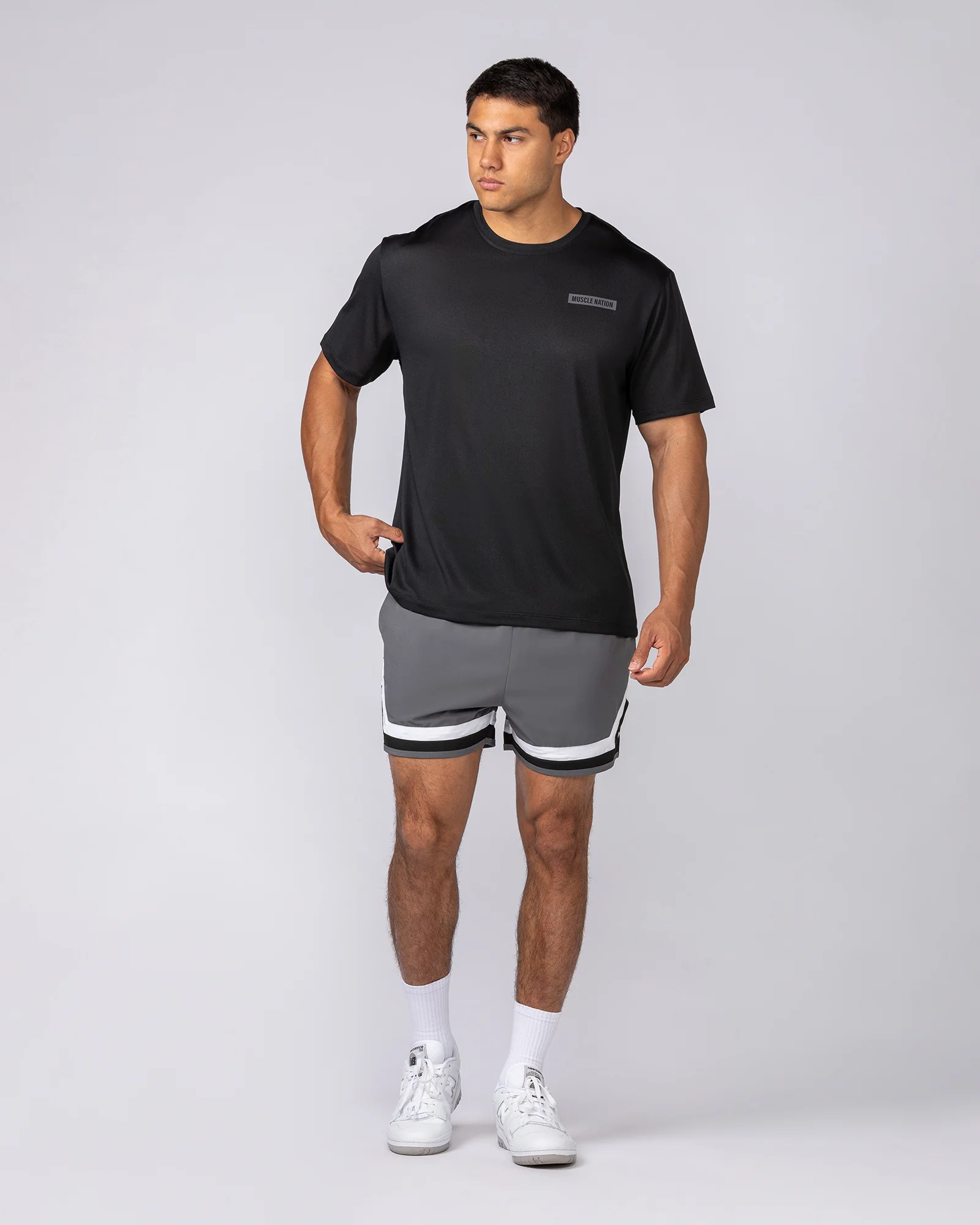Player 4" Active Shorts - Gunmetal - Image 6