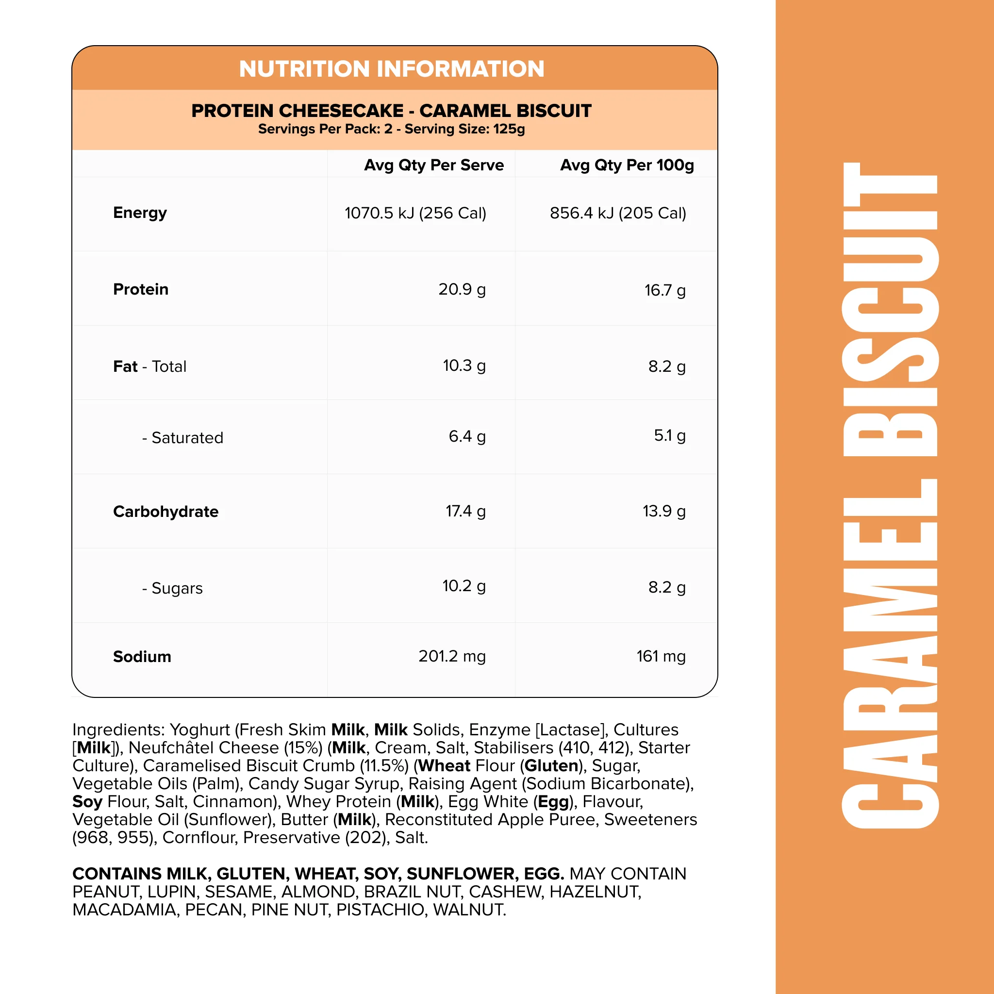 Protein Cheesecake - Caramel Biscuit - Image 2