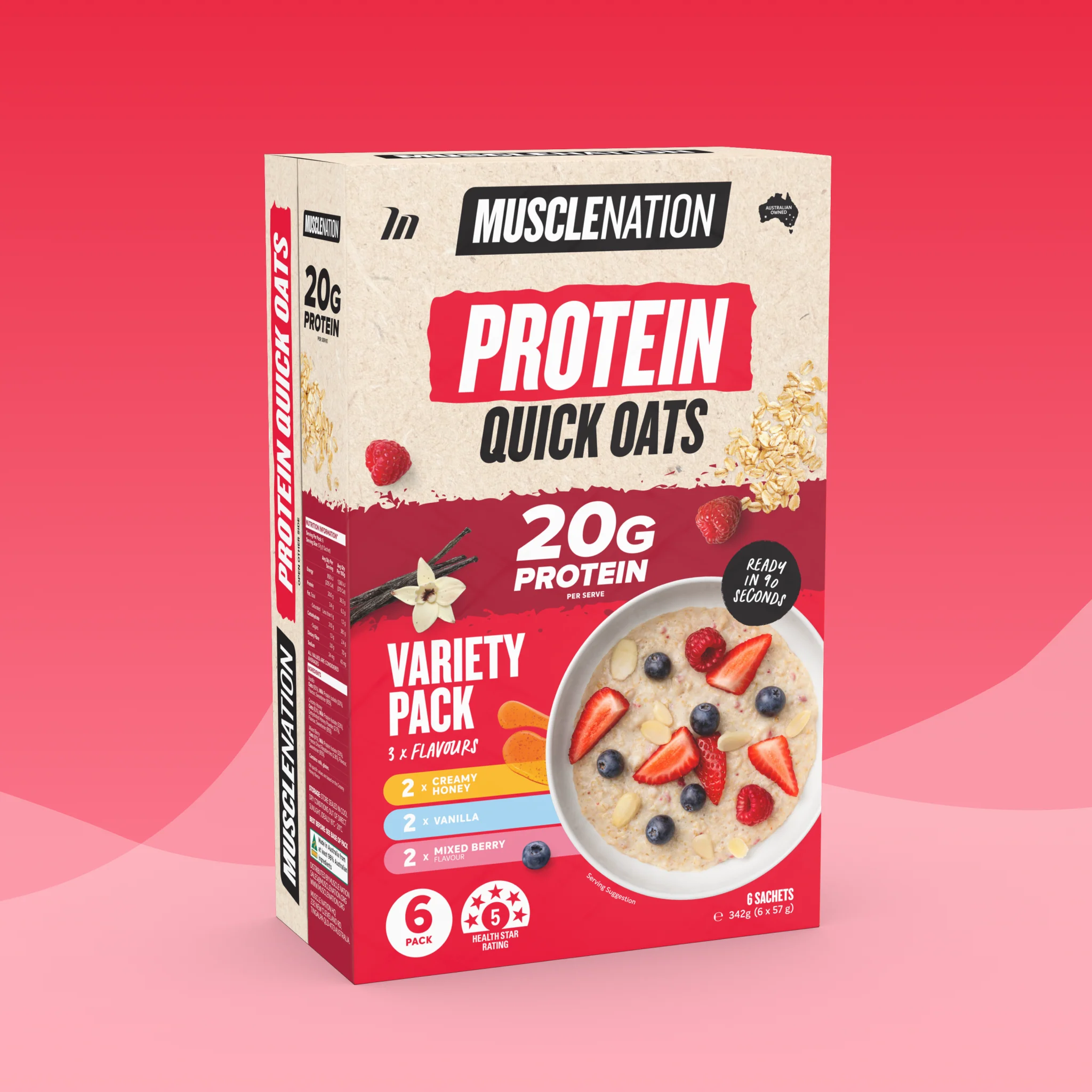 PROTEIN Quick Oats - Variety Packs - 6 Sachets