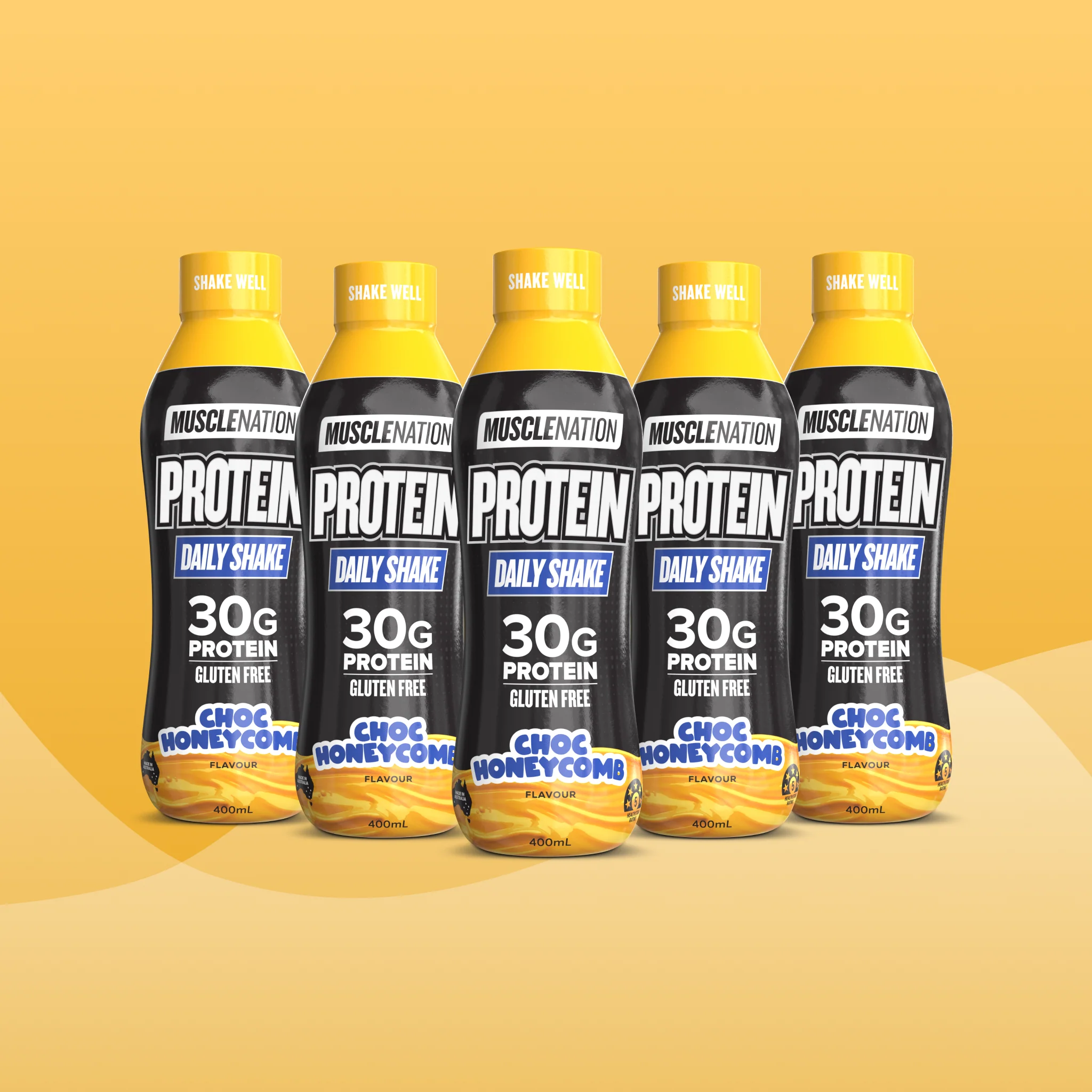 Protein Shake RTD - Choc Honeycomb 400ml Bottle (6 Pack)