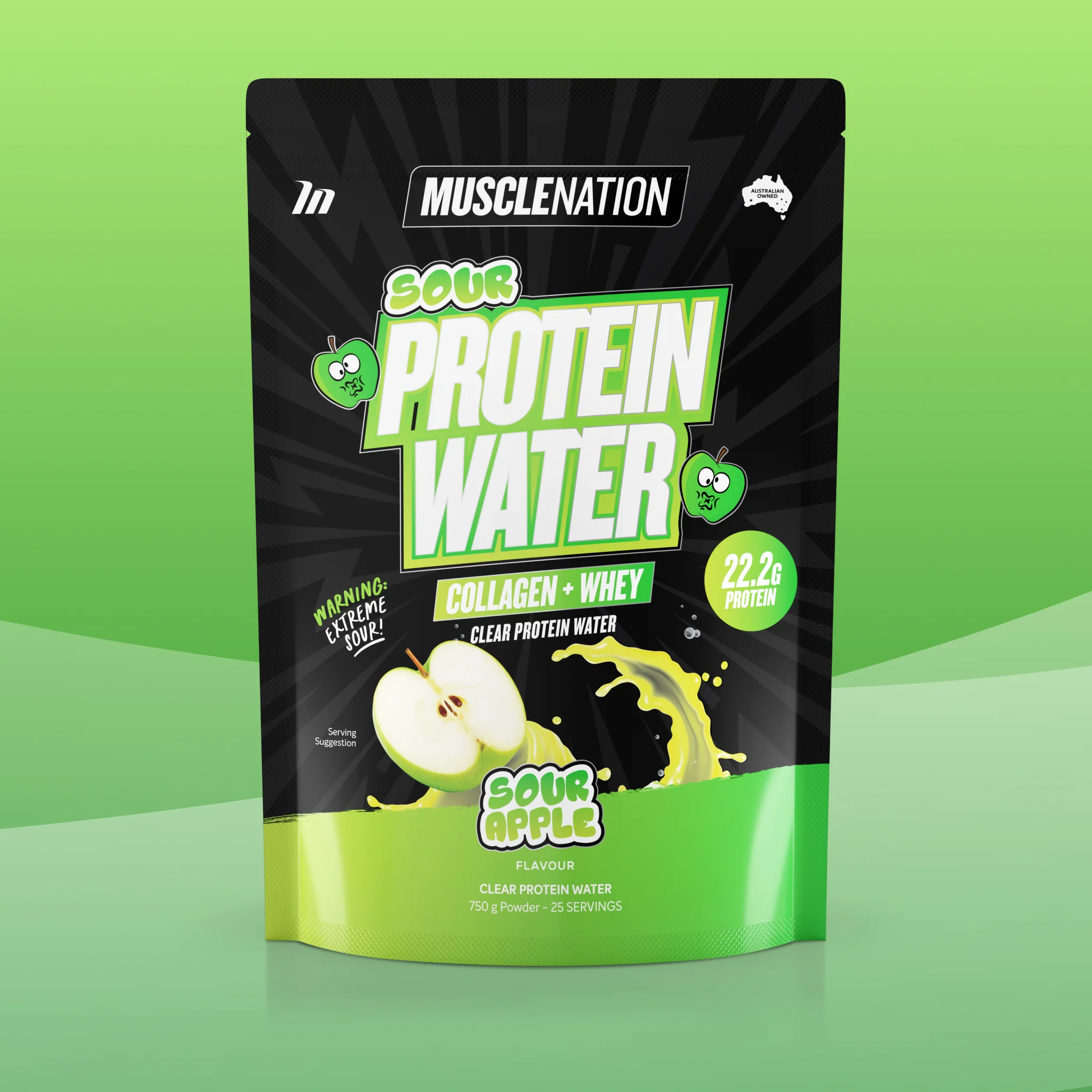 PROTEIN WATER - Sour Apple - 25 serves