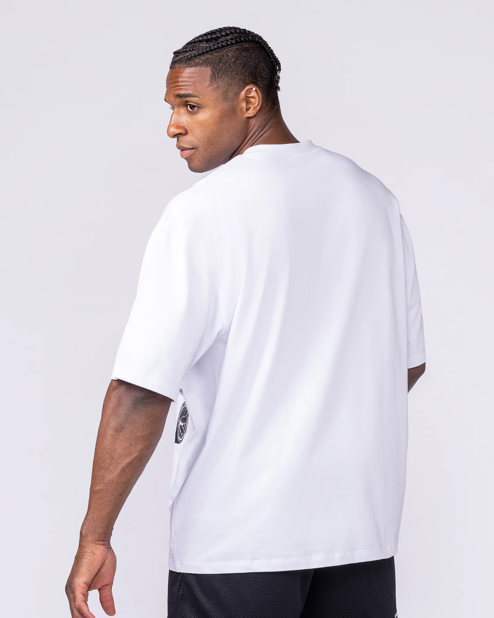 Push The Limits Oversized Tee - White - Image 2