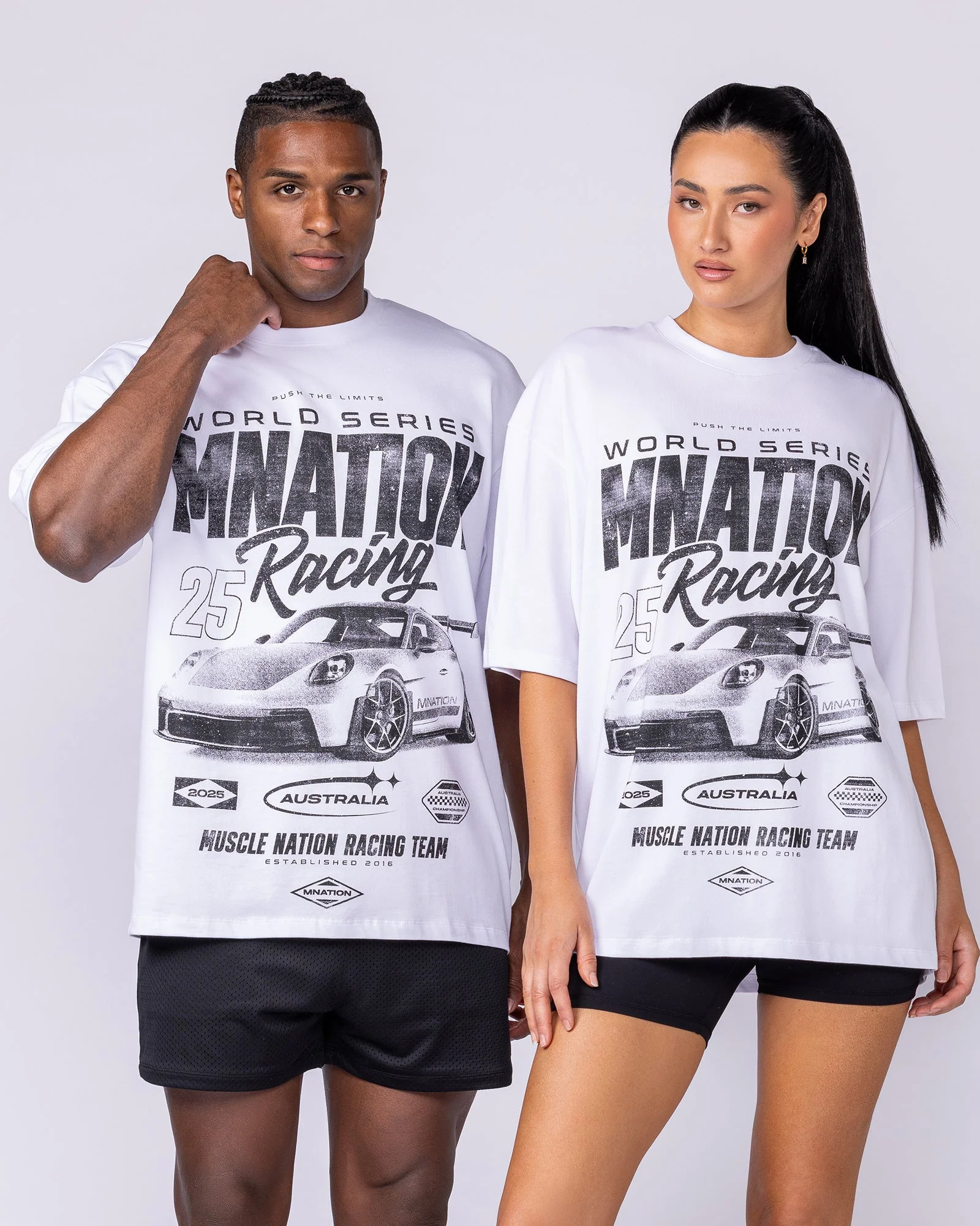 Push The Limits Oversized Tee - White - Image 7