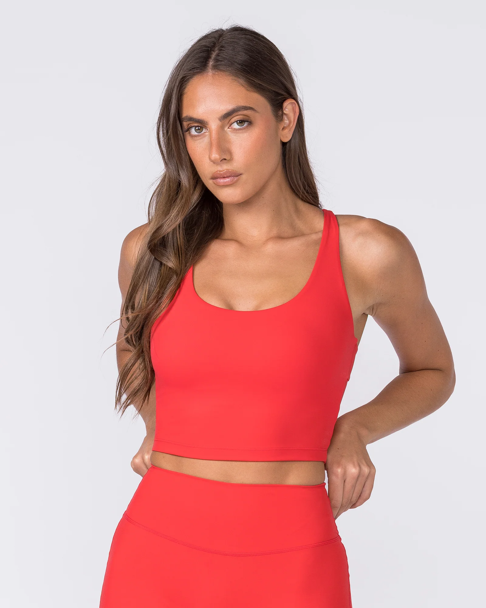 Racer Bra Tank - Salsa - Image 3