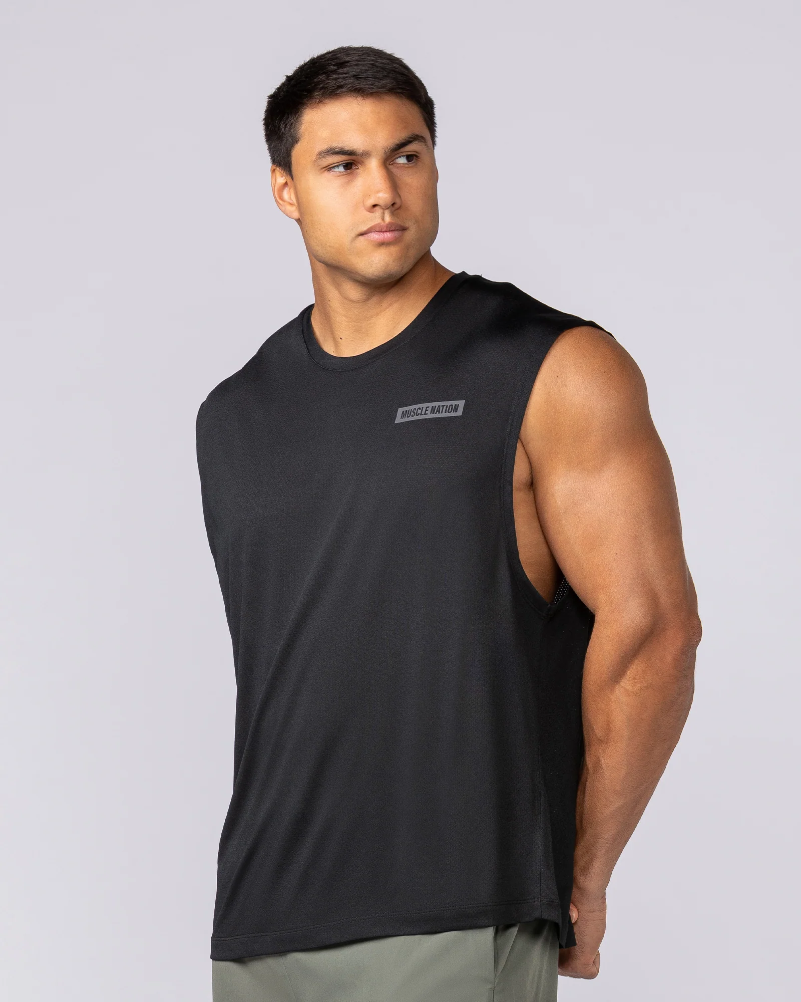 Relaxed Active Tank - Black - Image 2