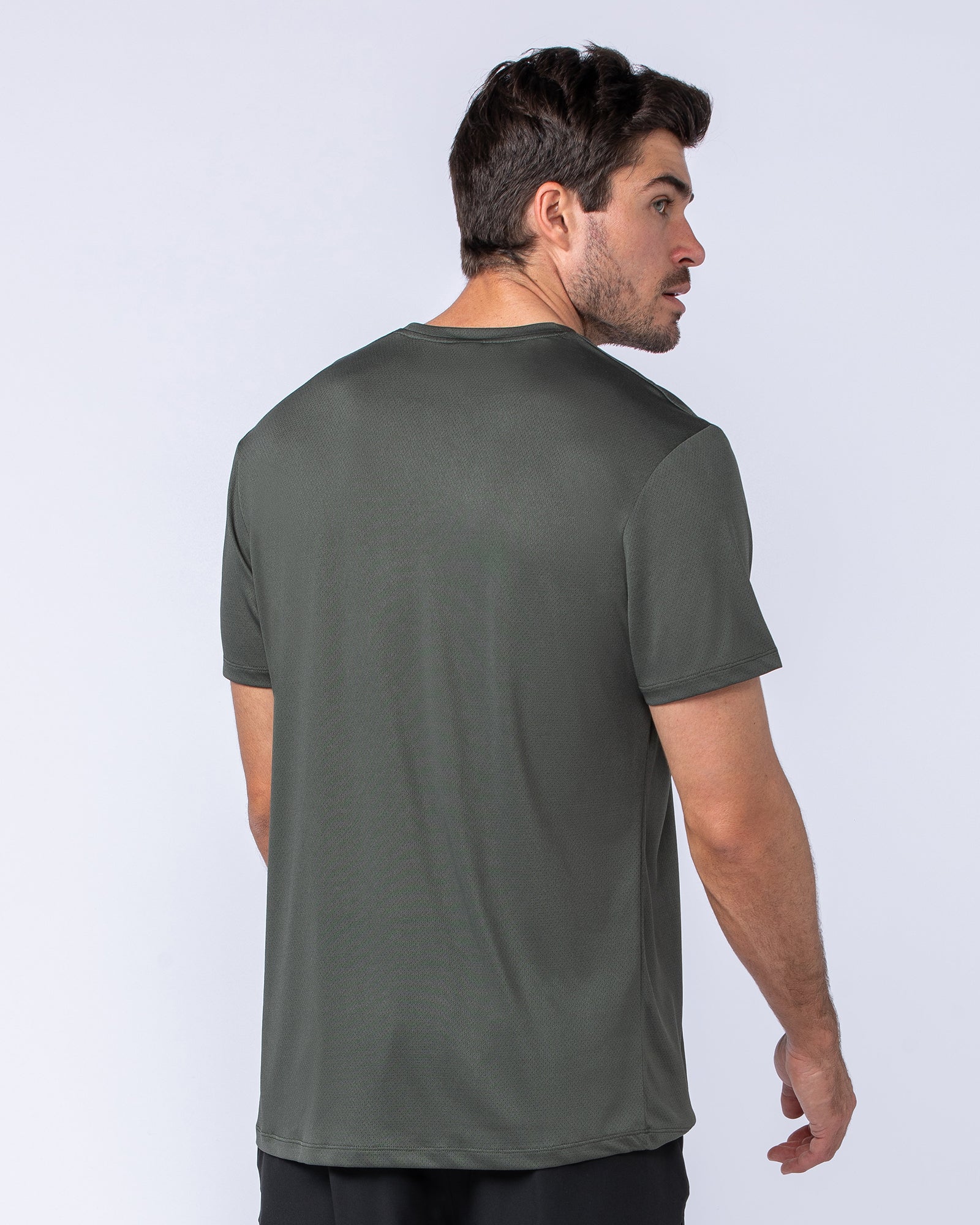 Relaxed Active Tee - Dark Khaki - Image 4
