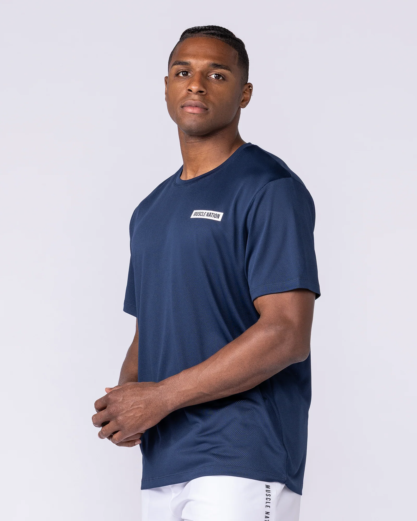 Relaxed Active Tee - Navy - Image 4