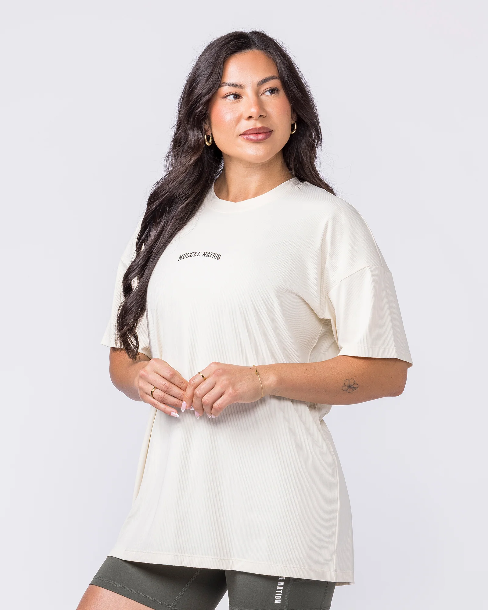Relaxed Rib Training Tee - Dew - Image 4