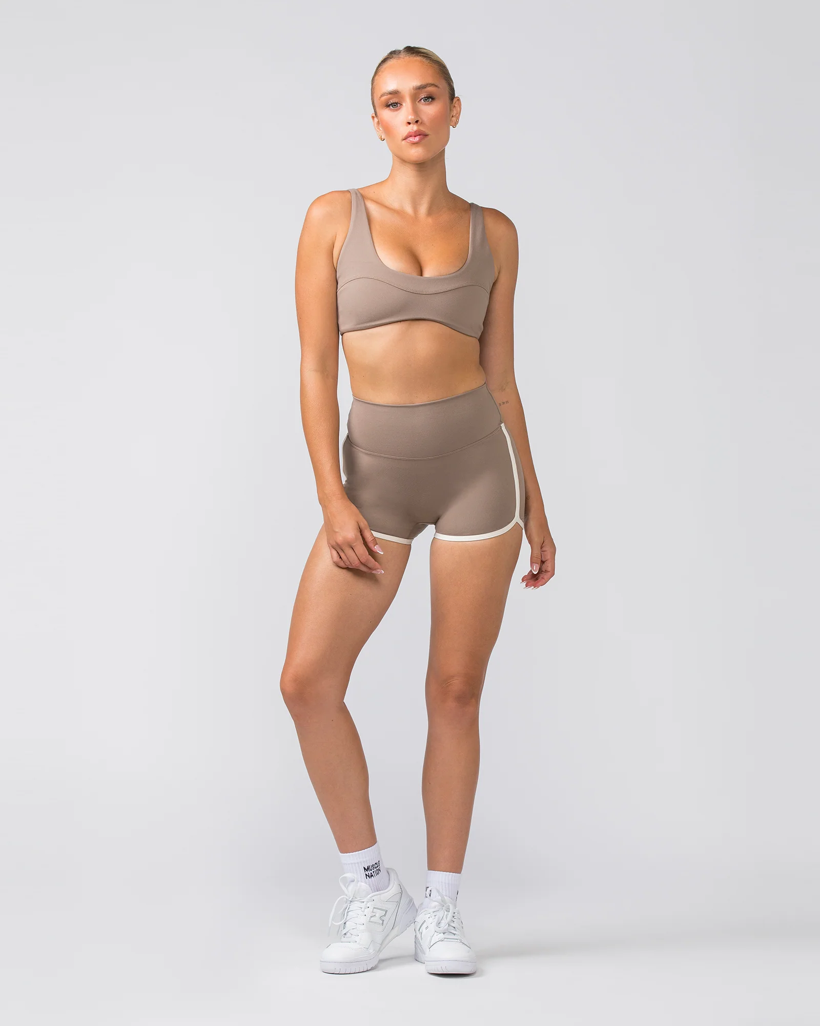 Retro Everyday Shorty Shorts - Mushroom - Image 5
