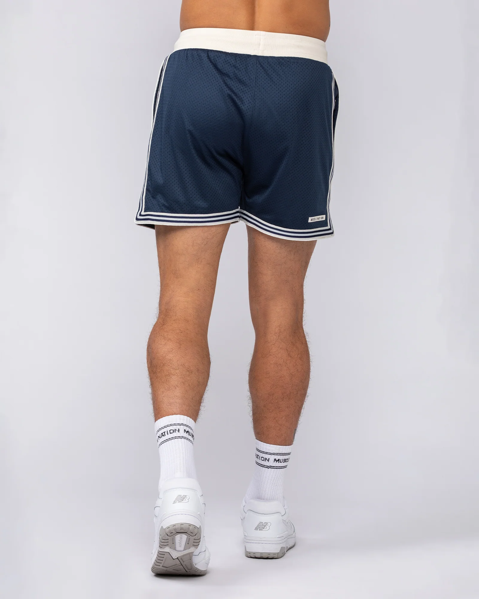 Retro Mesh Training 4" Shorts - Navy - Image 4
