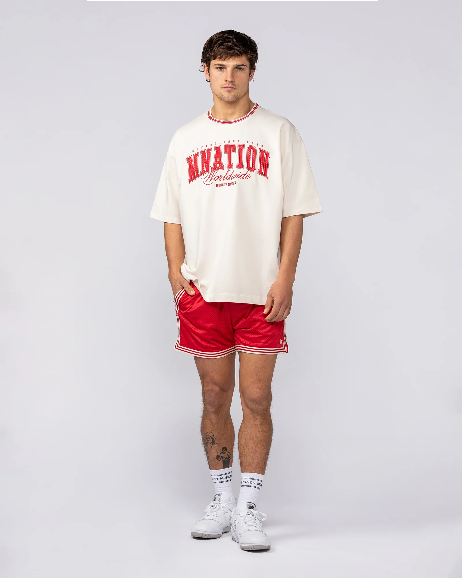 Ringer Oversized Tee - Travertine - Image 7