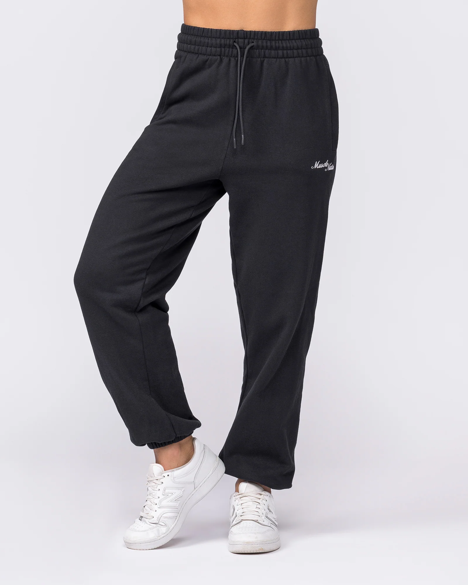 Routine Slouchy Trackies - Black - Image 3