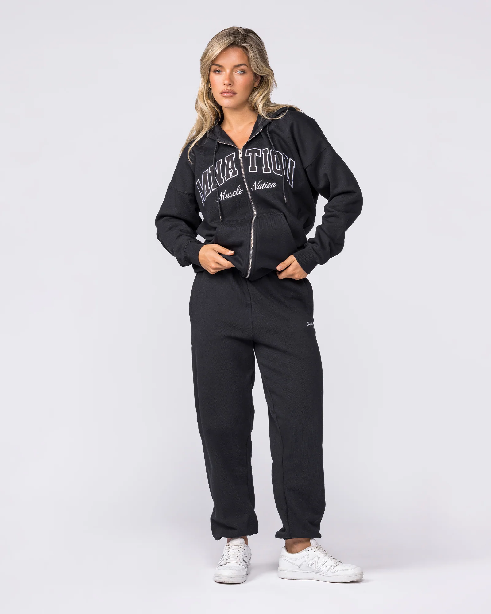 Routine Slouchy Trackies - Black - Image 7