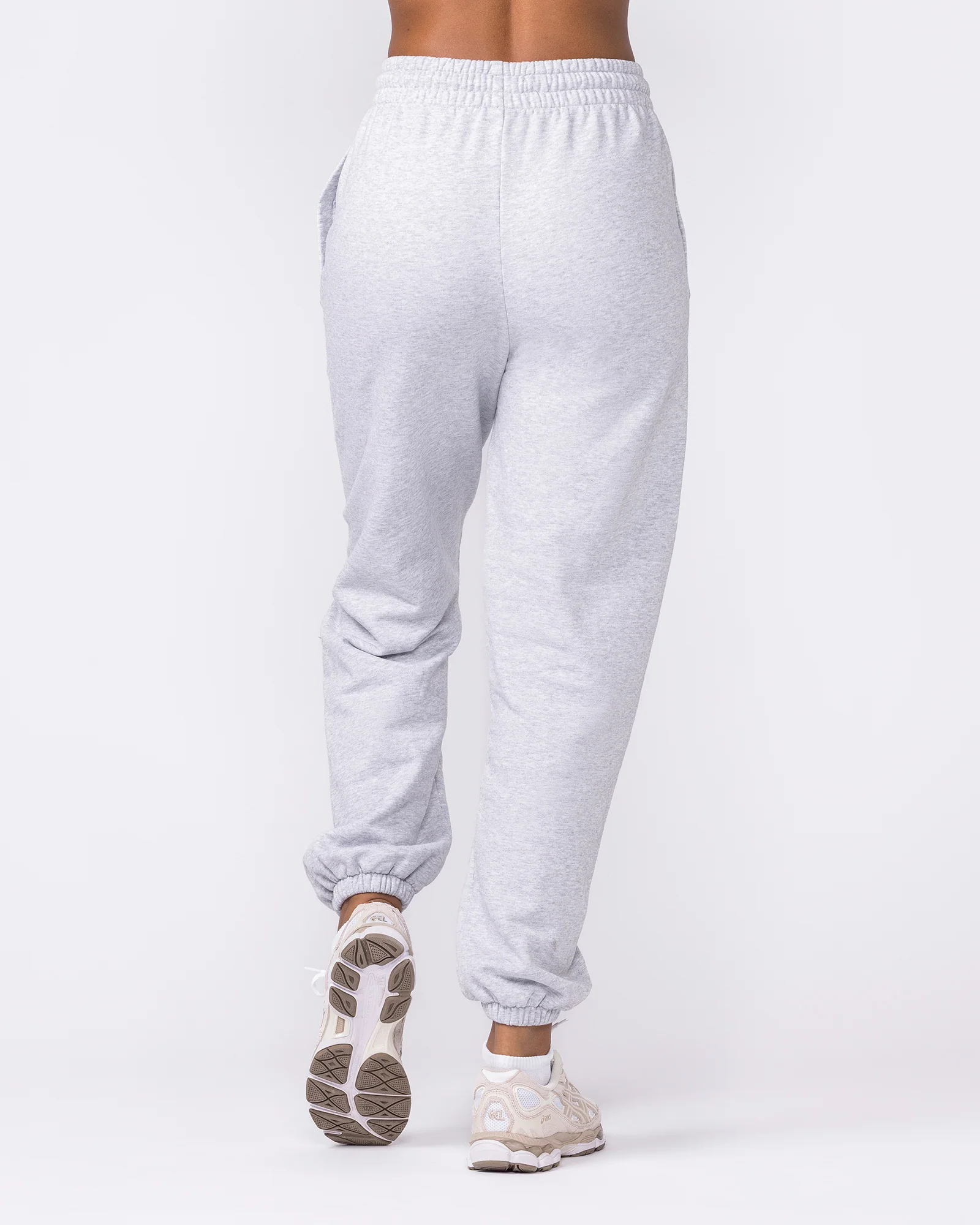 Routine Slouchy Trackies - Light Grey Marl - Image 5