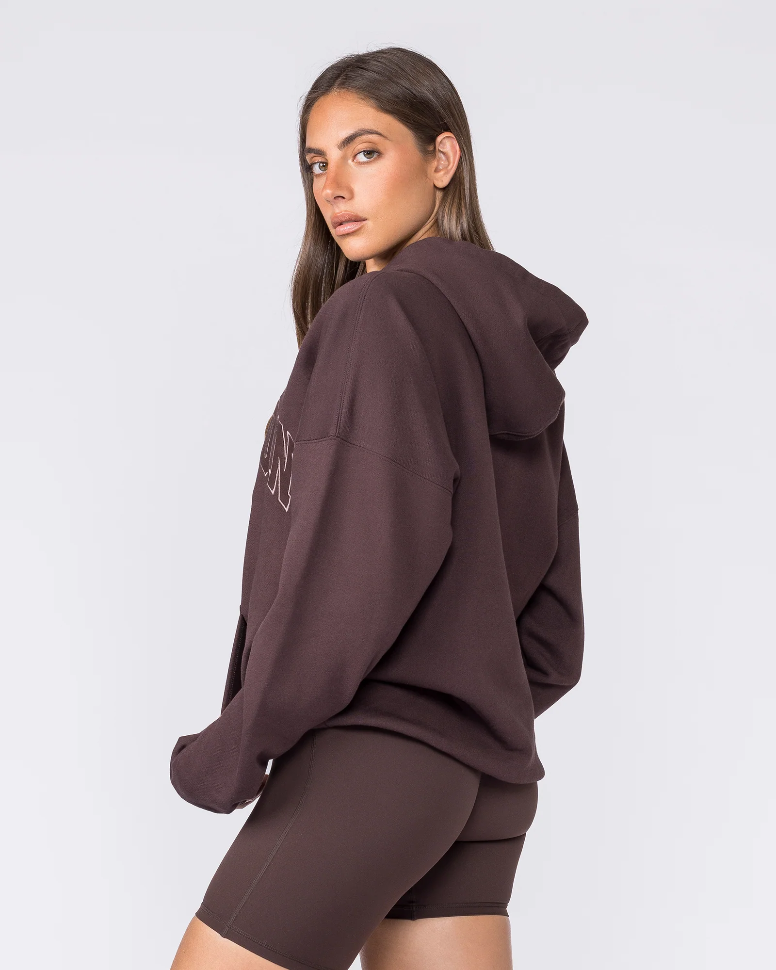 Routine Zip Through Hoodie - Cocoa - Image 3
