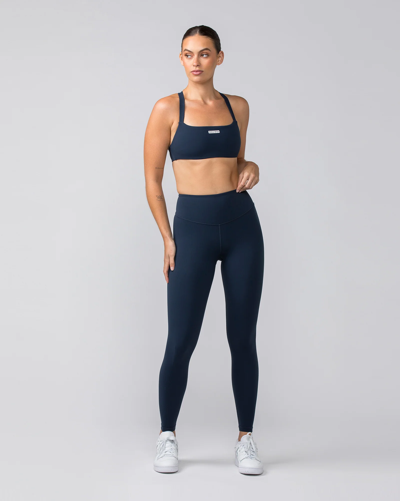 Scrunch Bralette - Navy - Image 5
