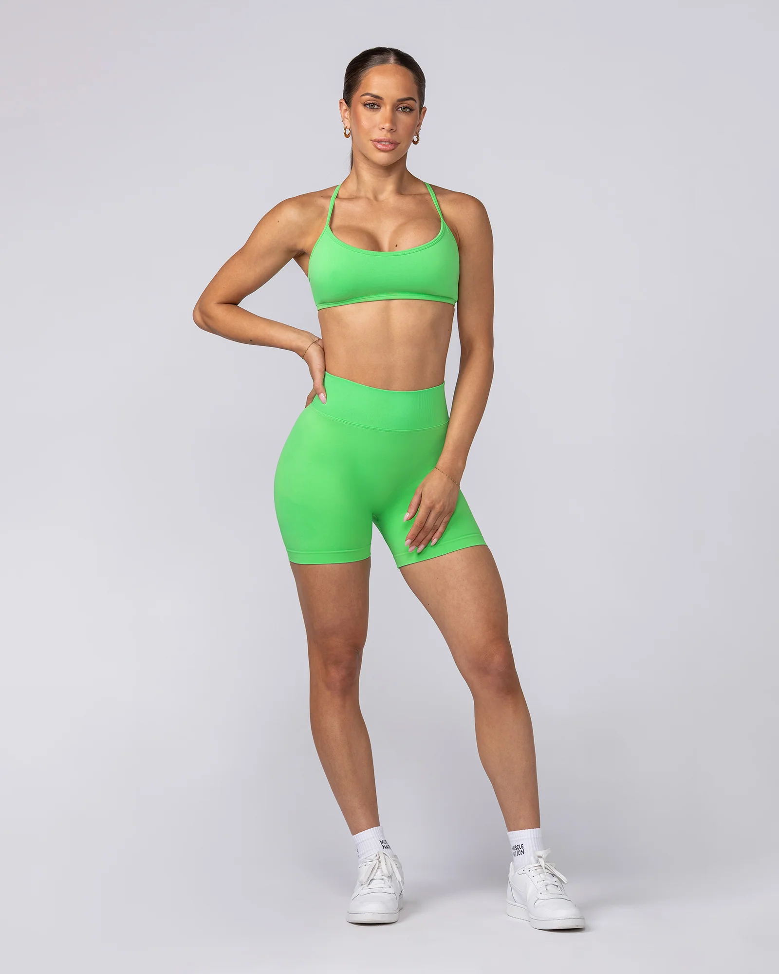 Sculpt Seamless Bralette - Neon Apple - Image 6