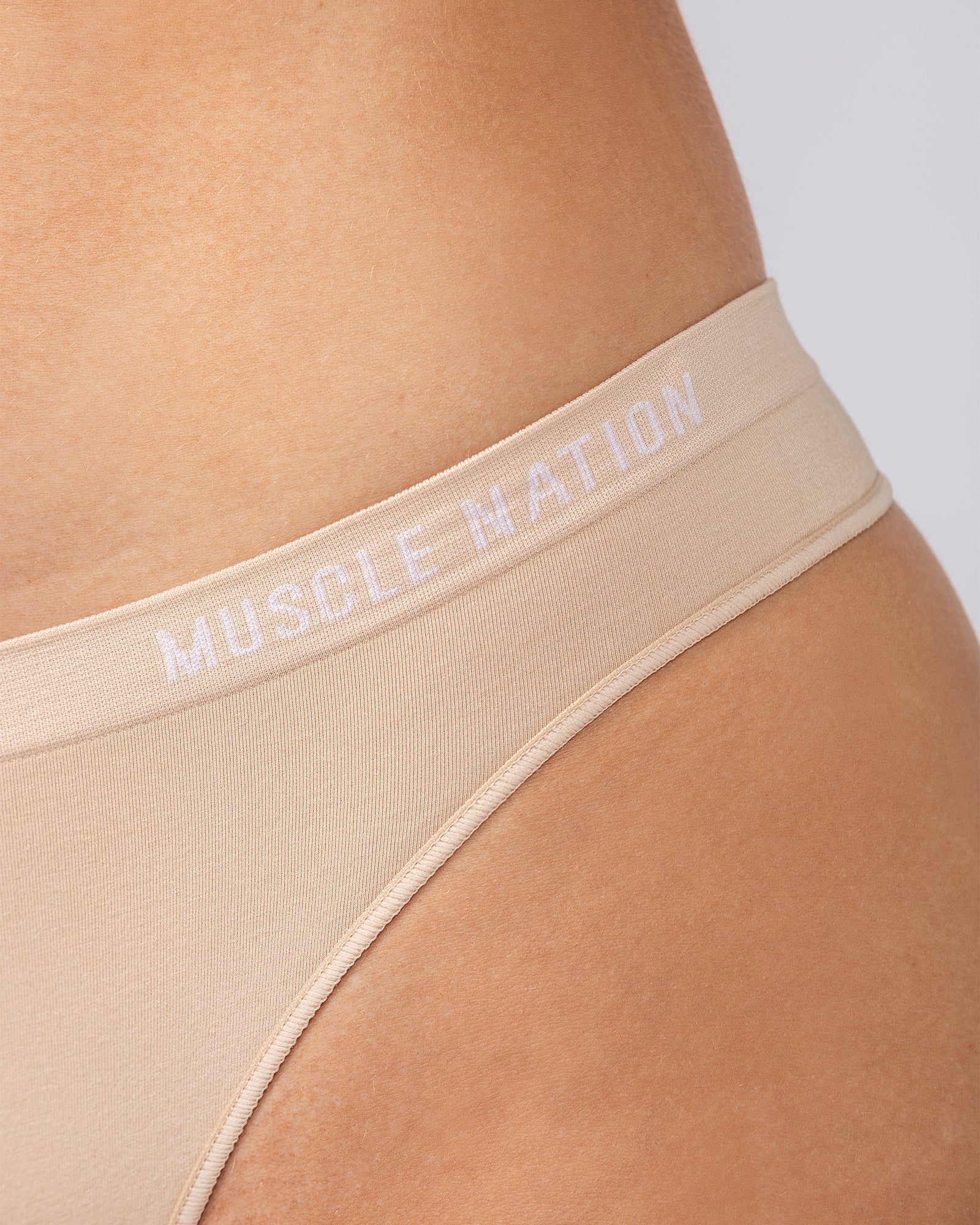 Seamless G-String - 1Pack - Beige - Image 4