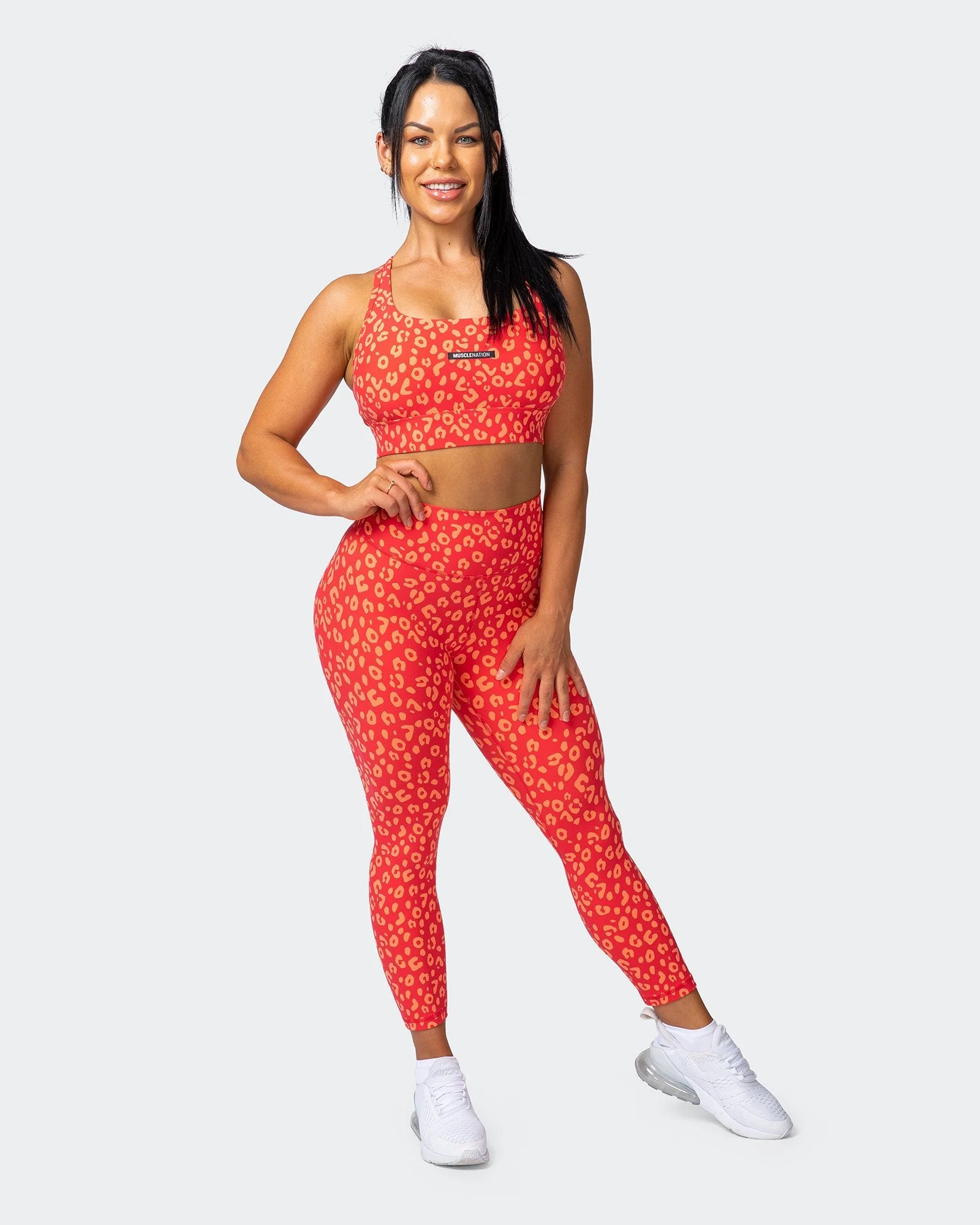 Signature Scrunch 7/8 Leggings - Vibrant Cheetah Print - Image 7
